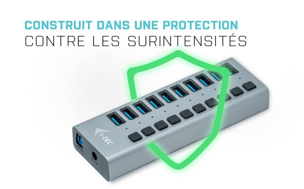 Rca Informatique - image du produit : I-TEC USB 3.0 HUB 10 PORT 48 W I-TEC USB 3.0 HUB 10 PORT 48 W