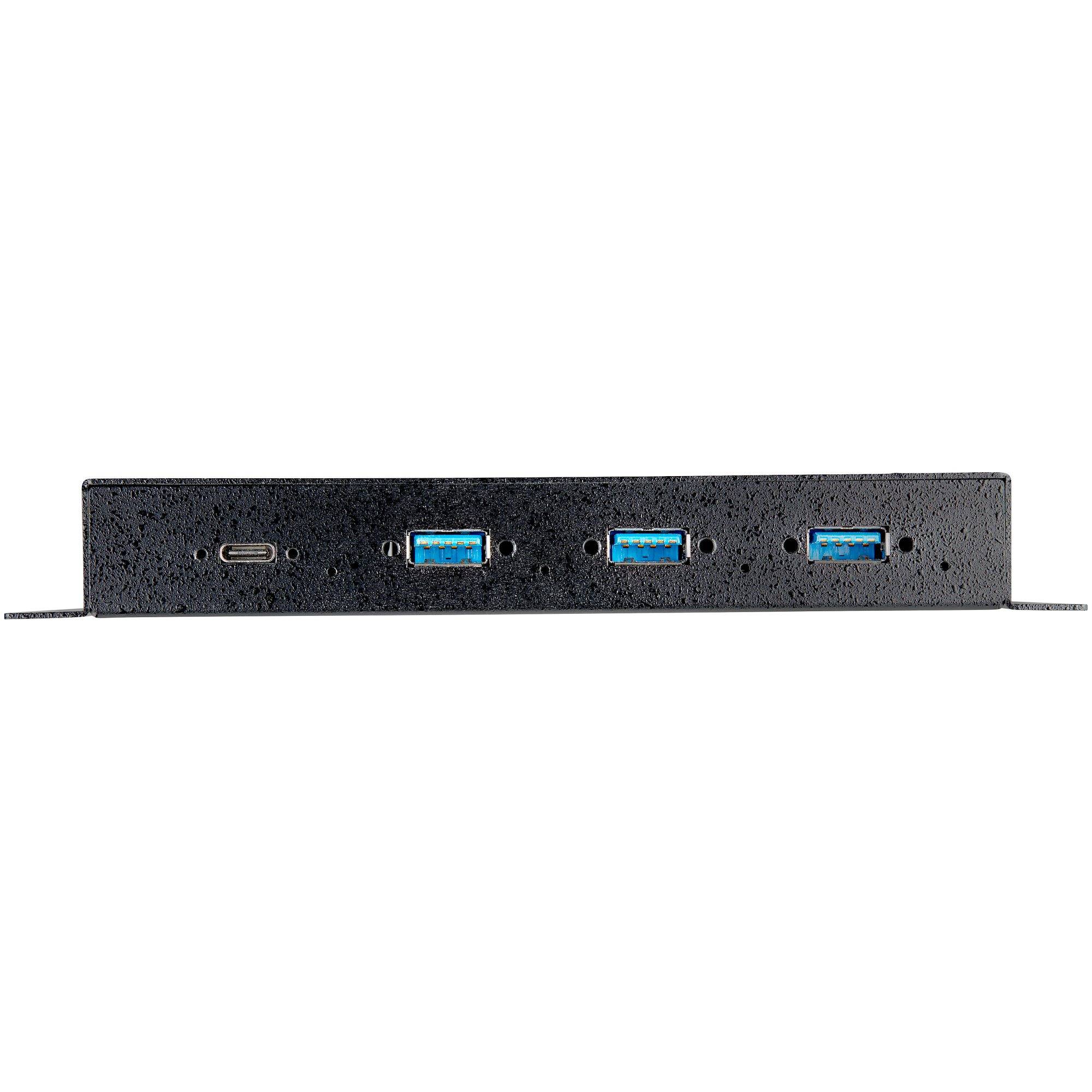 Rca Informatique - image du produit : 4 PORT USB C HUB 10GBPS - METAL INDUSTRIAL USB 3.2/3.1 GEN 2