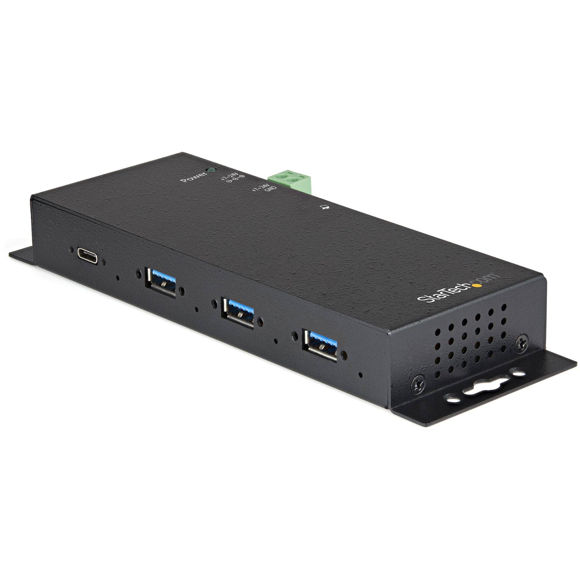 Rca Informatique - Image du produit : 4 PORT USB C HUB 10GBPS - METAL INDUSTRIAL USB 3.2/3.1 GEN 2