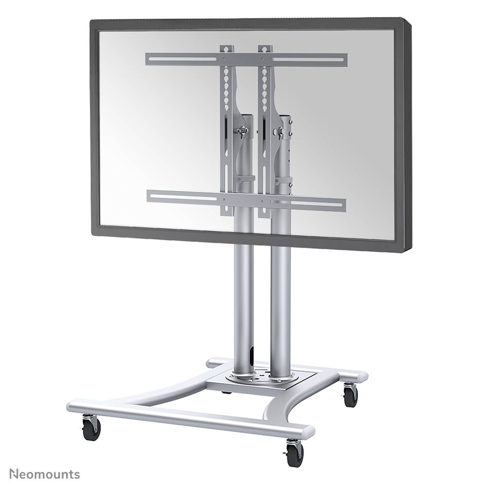 Rca Informatique - image du produit : MEUBLE ROULETTES ECRAN PLAT MAX 60IN H:80-120CM SILVER