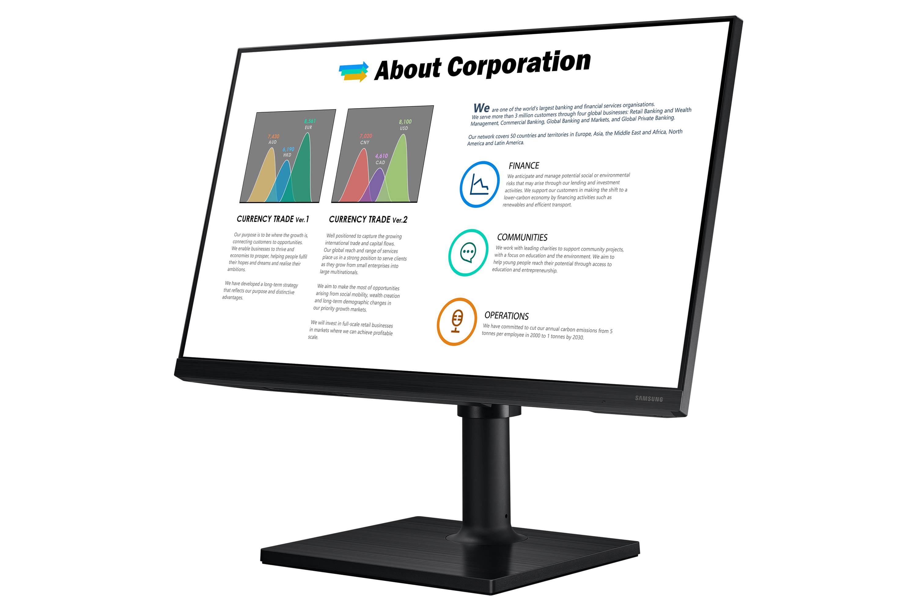 Rca Informatique - image du produit : LF27T450FZUXEN 27IN IPS FHD 250CD/5MS/2HDMI/DP/2USB/HAS