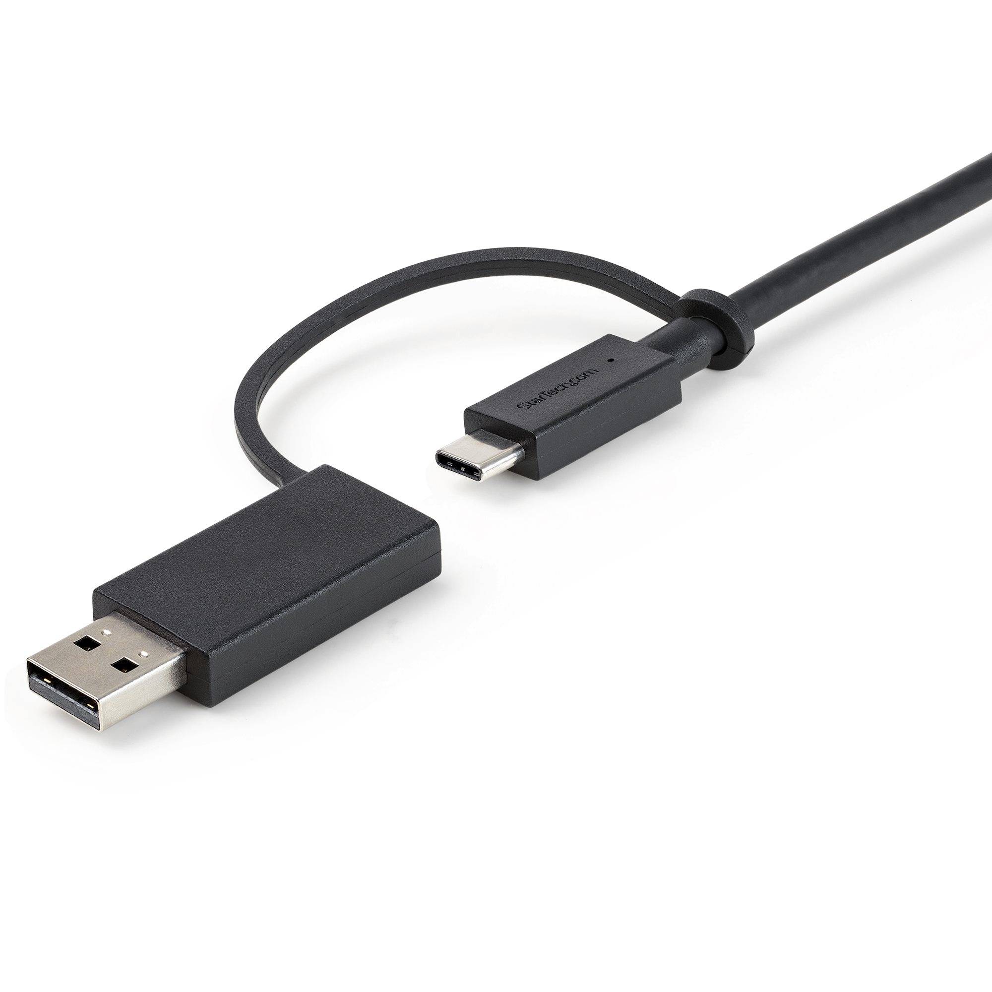 Rca Informatique - image du produit : USB C CABLE WITH USB A ADAPTER- 1M USB-C HYBRID DOCK CABLE