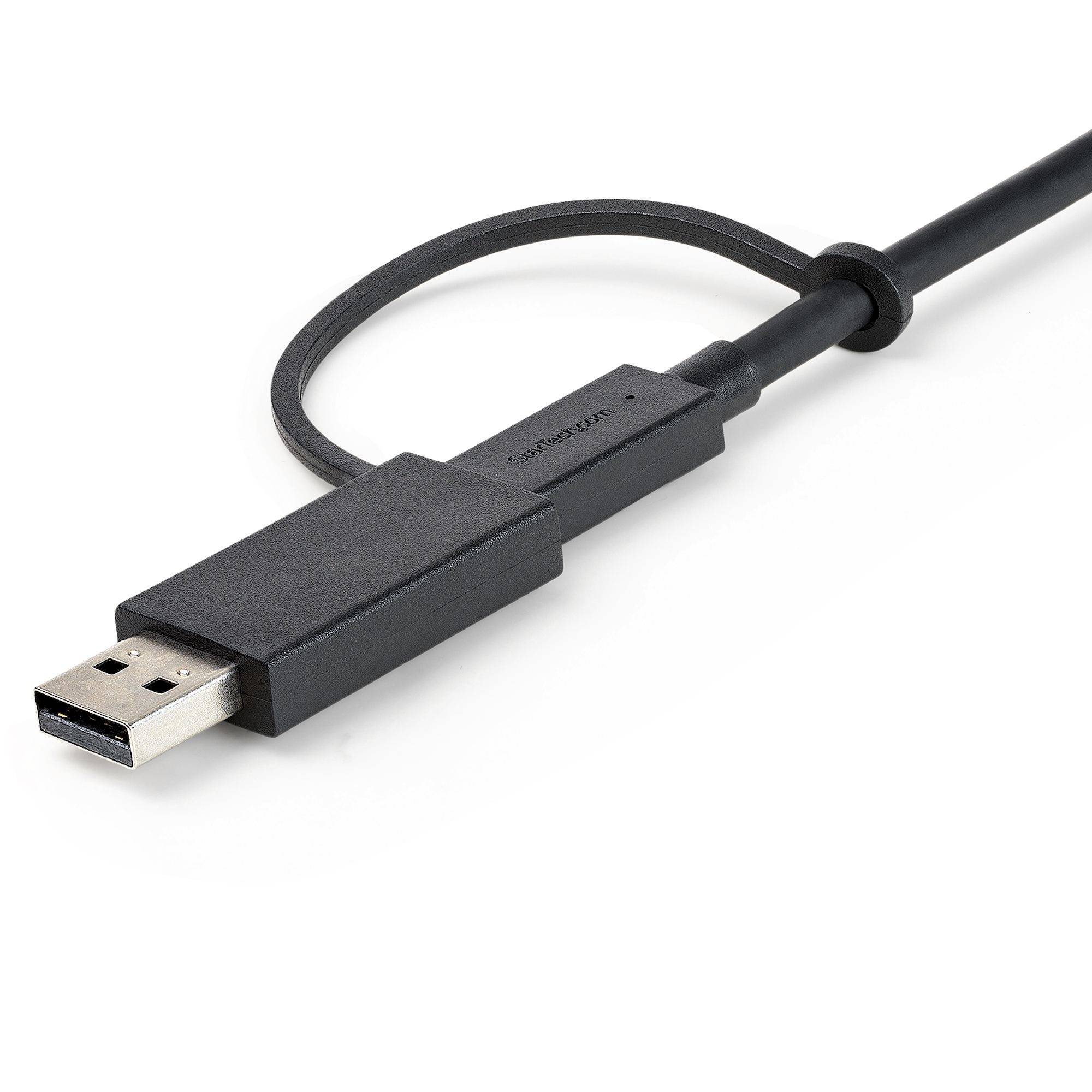 Rca Informatique - image du produit : USB C CABLE WITH USB A ADAPTER- 1M USB-C HYBRID DOCK CABLE