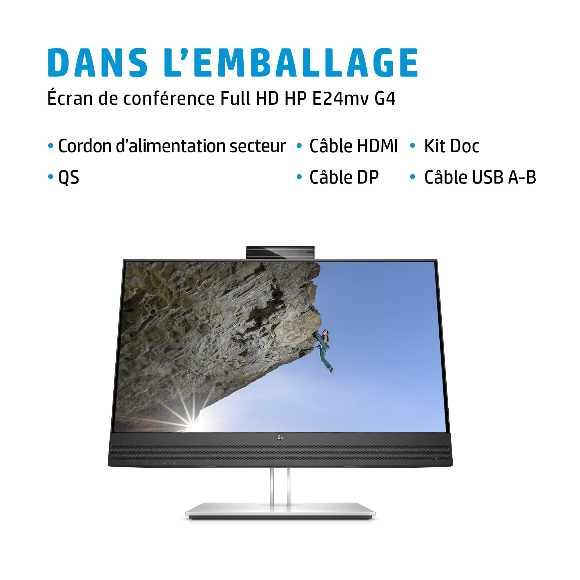 Rca Informatique - image du produit : HP E24MV G4 CONF FHD MONITOR