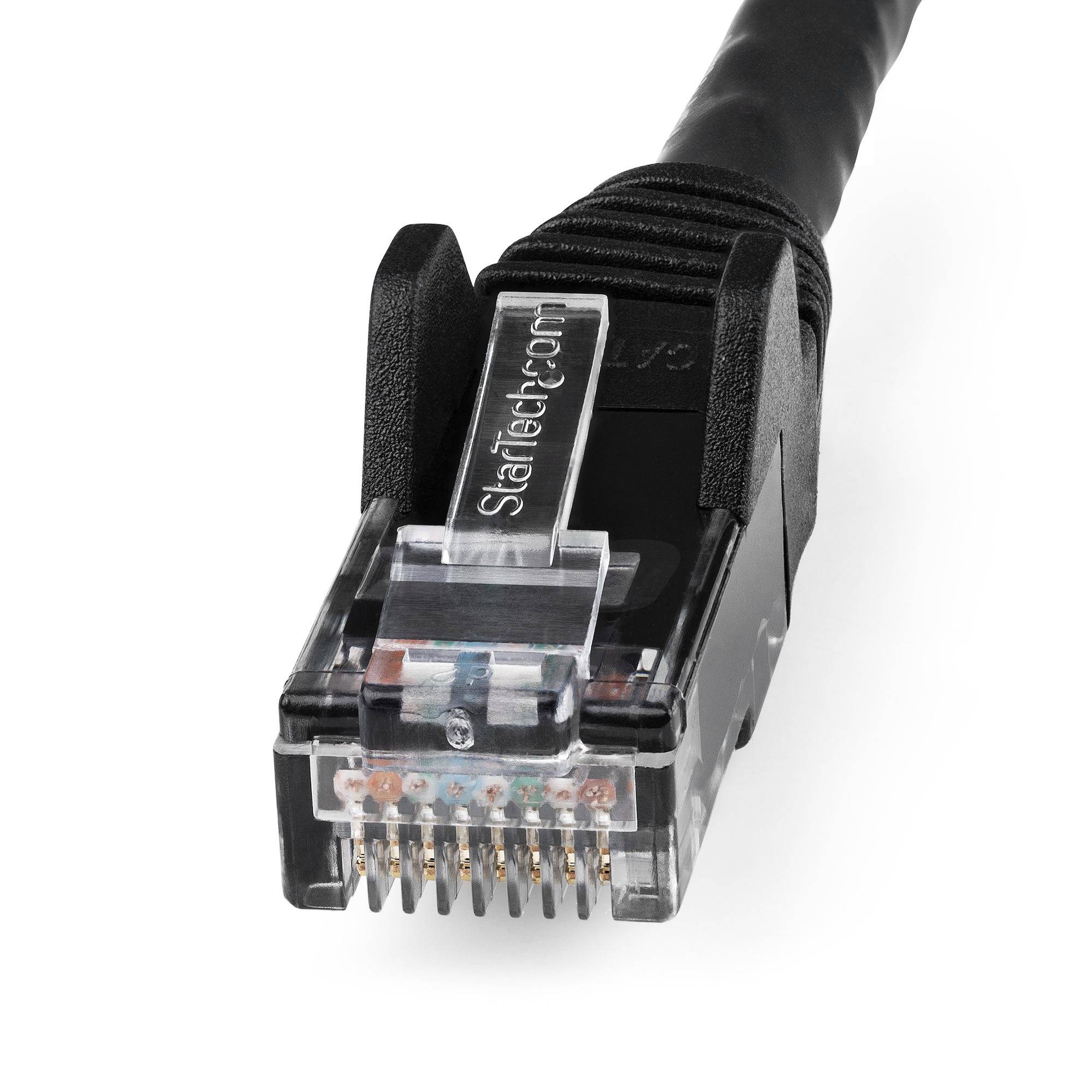 Rca Informatique - image du produit : 1M LSZH CAT6 ETHERNET CABLE - SNAGLESS UTP PATCH CORD BLACK