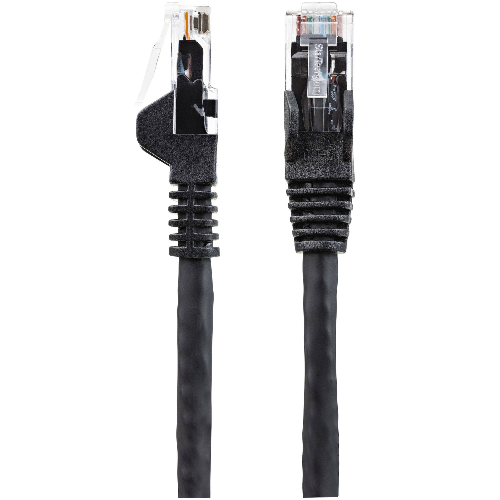 Rca Informatique - image du produit : 1M LSZH CAT6 ETHERNET CABLE - SNAGLESS UTP PATCH CORD BLACK