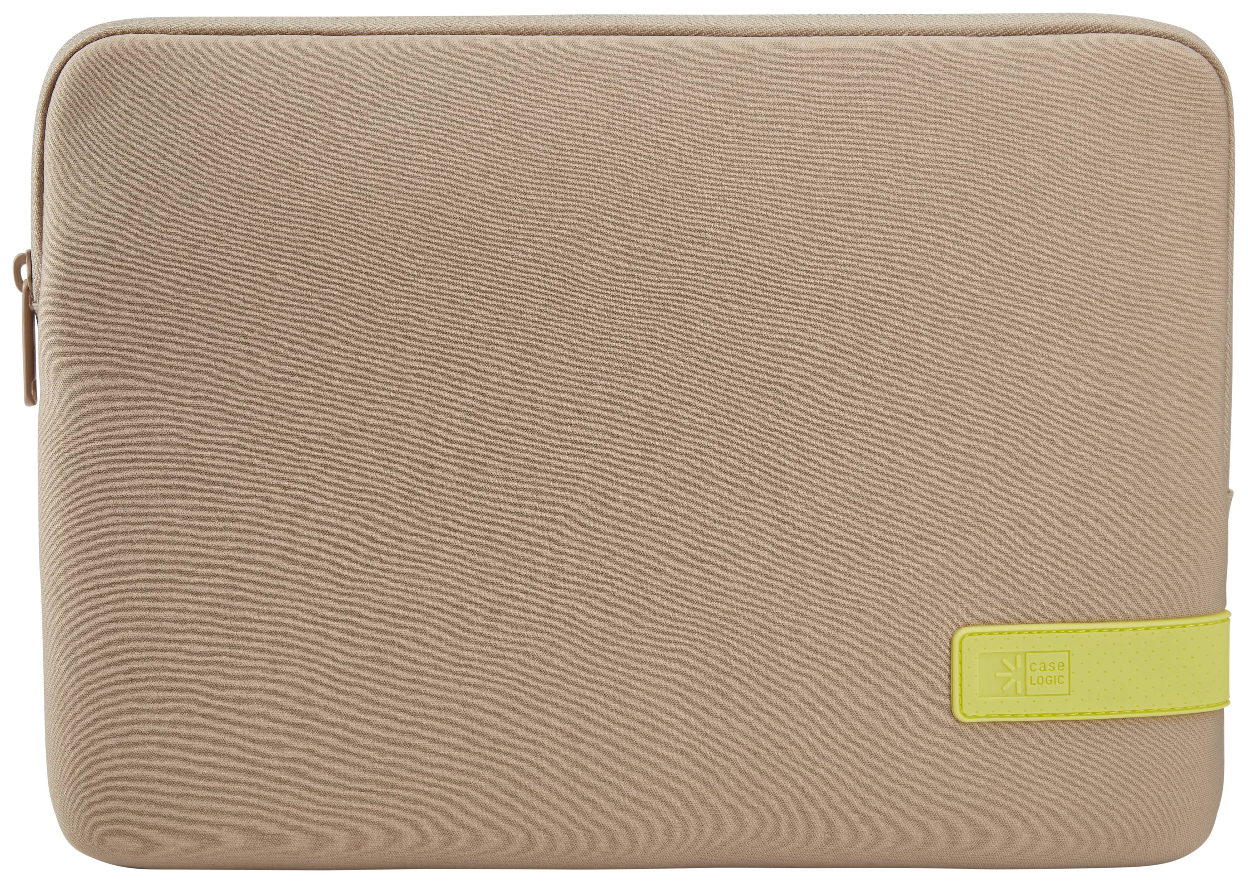 Rca Informatique - image du produit : REFLECT MACBOOK SLEEVE 13IN PLAZA TAUPE / SUNNY LIME