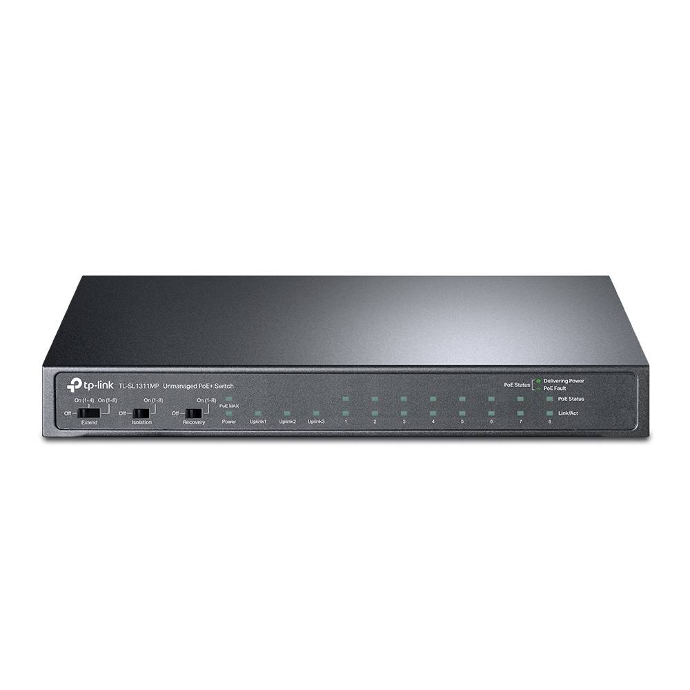 Rca Informatique - Image du produit : 8-PORT 10 / 100MBPS + 3-PORT GIGABIT DESKTOP SWITCH WITH 8 PO