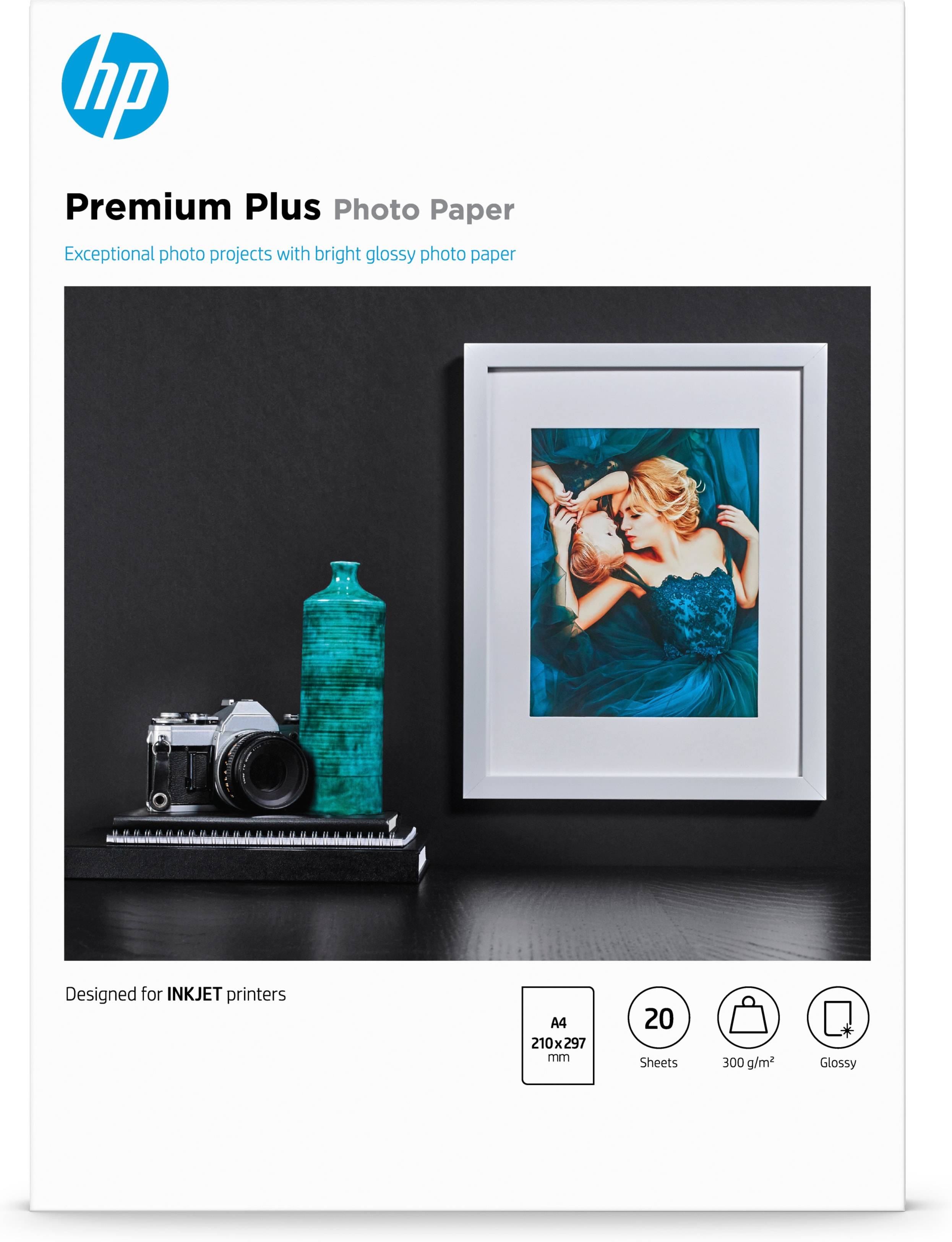 Rca Informatique - Image du produit : PREMIUM PLUS GLOSSY PHOTO PAPER 20 SHEET A4