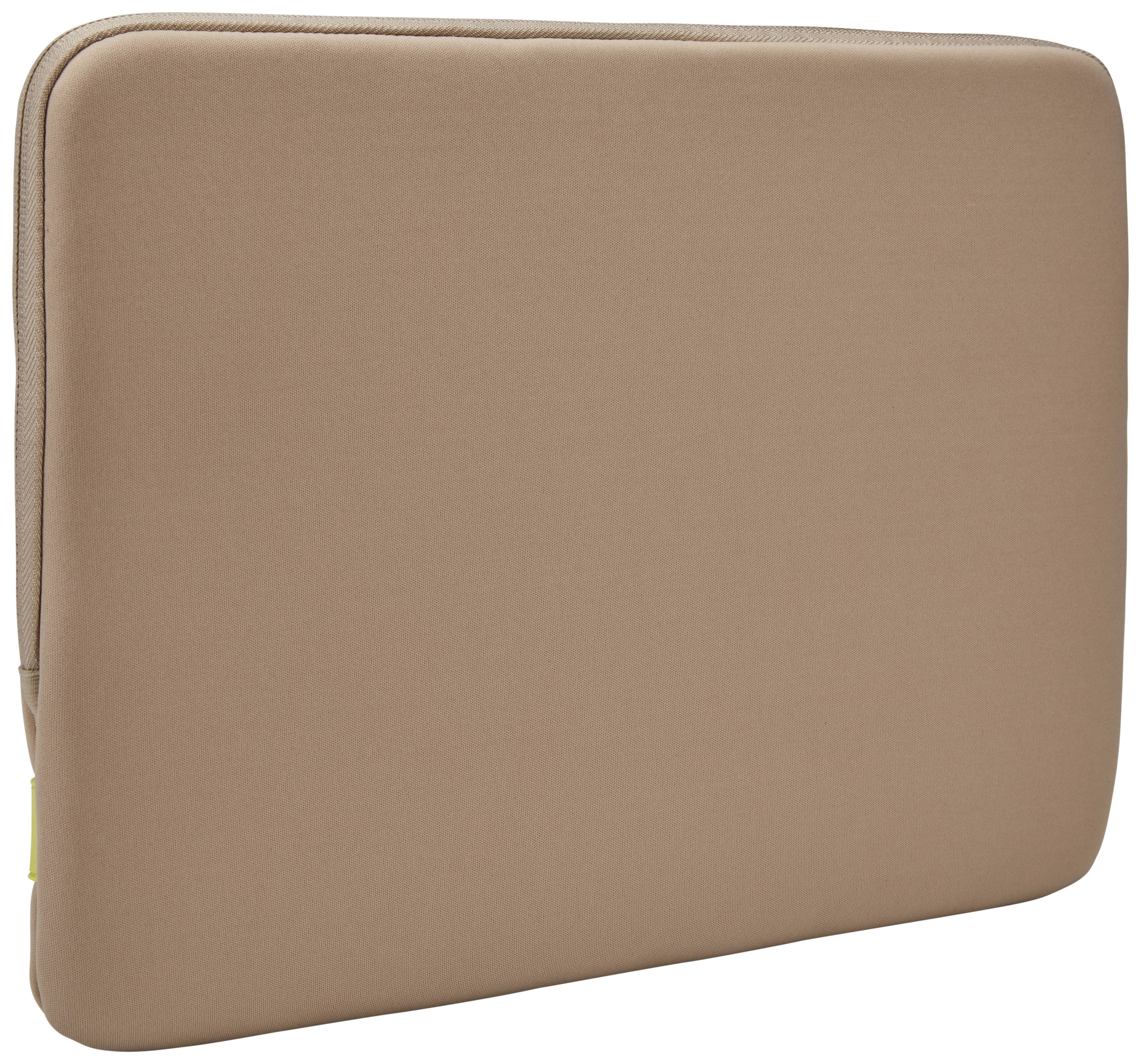 Rca Informatique - image du produit : REFLECT LAPTOP SLEEVE 14IN PLAZA TAUPE / SUNNY LIME