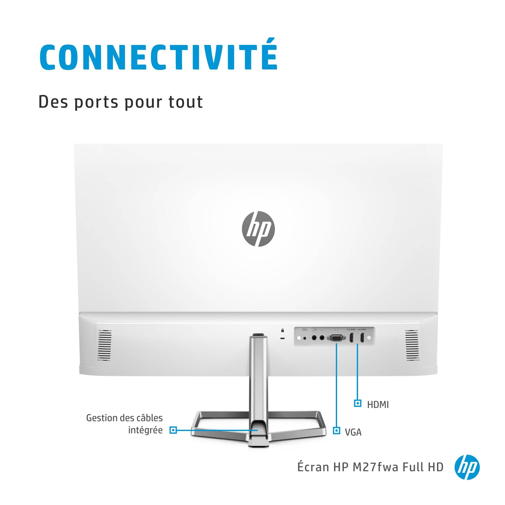 Rca Informatique - image du produit : MNTR HP M27FWA FHD 356D5AA#ABB 27IN 1920X1080 16:9 75HZ 1000:1