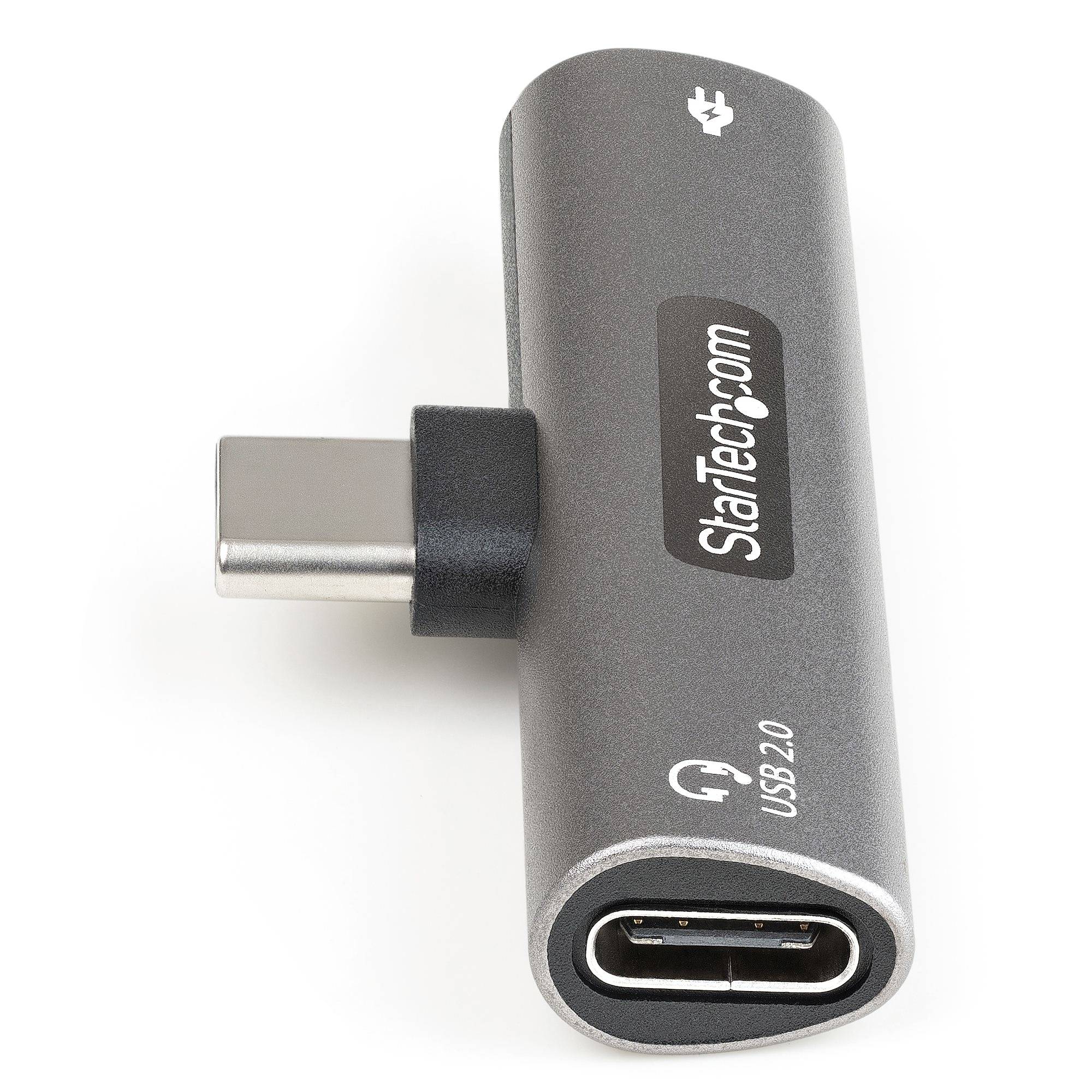 Rca Informatique - image du produit : USB C AUDIO / CHARGE ADAPTER W/ USB-C AUDIO AND 60W CHARGE PORT