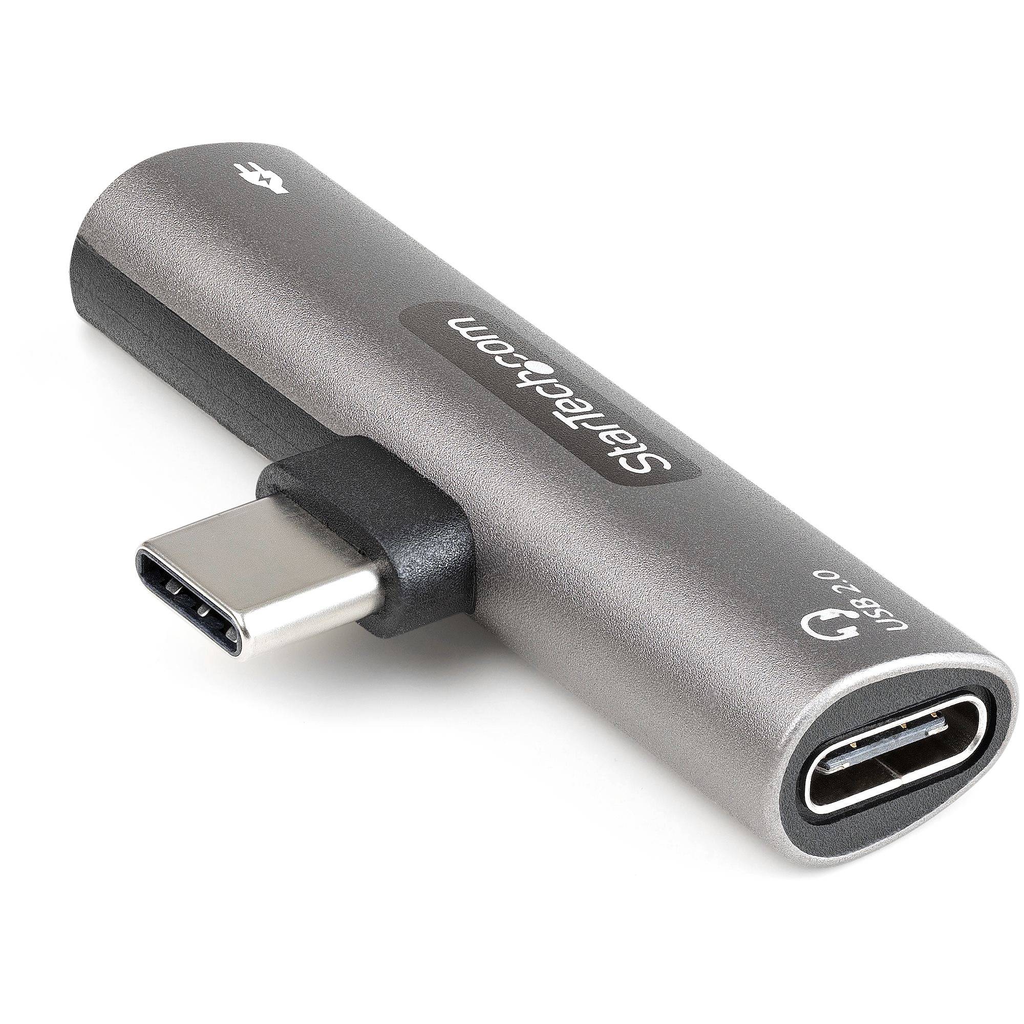 Rca Informatique - image du produit : USB C AUDIO / CHARGE ADAPTER W/ USB-C AUDIO AND 60W CHARGE PORT