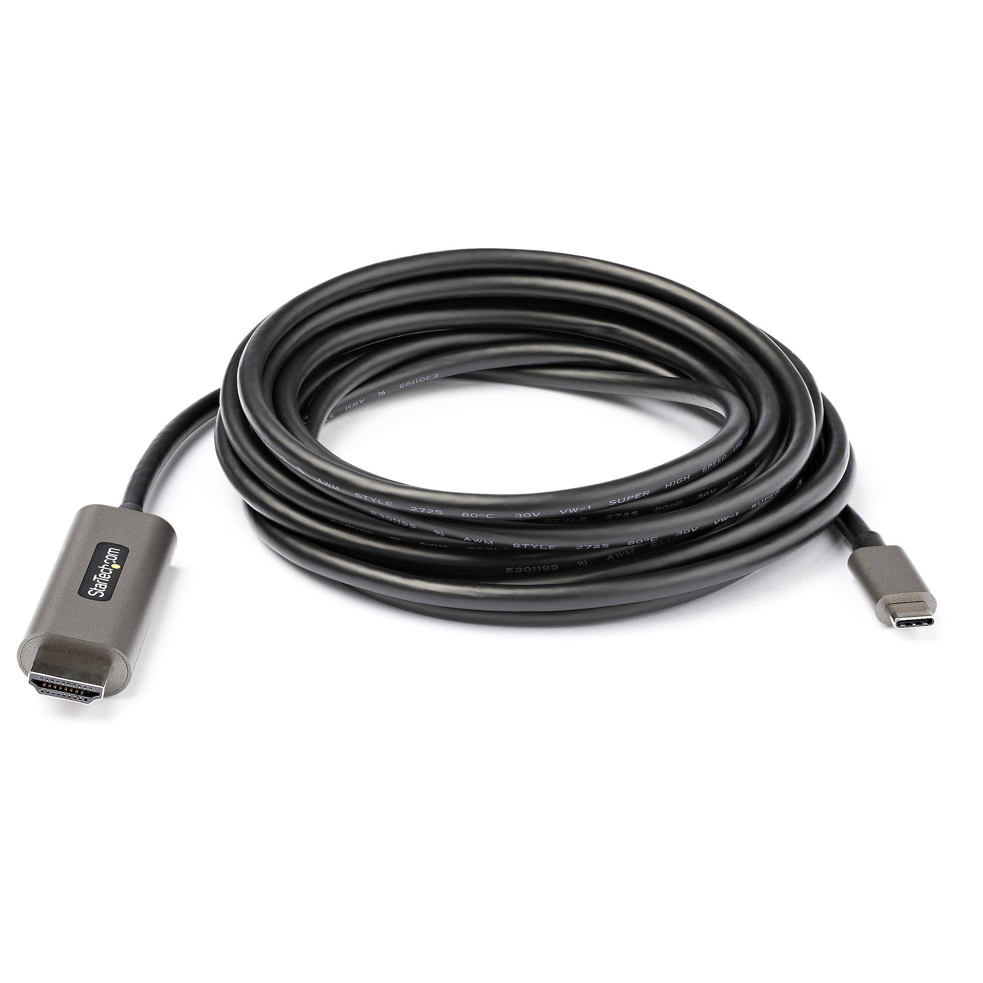 Rca Informatique - image du produit : 13FT USB C TO HDMI CABLE 4K 60 WITH HDR10 - USB-C TO HDMI MONIT