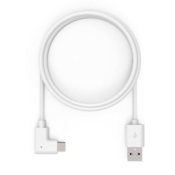 Rca Informatique - image du produit : 6FTUSB-A TO 90-DEGREE USB-C CABLE WHITE