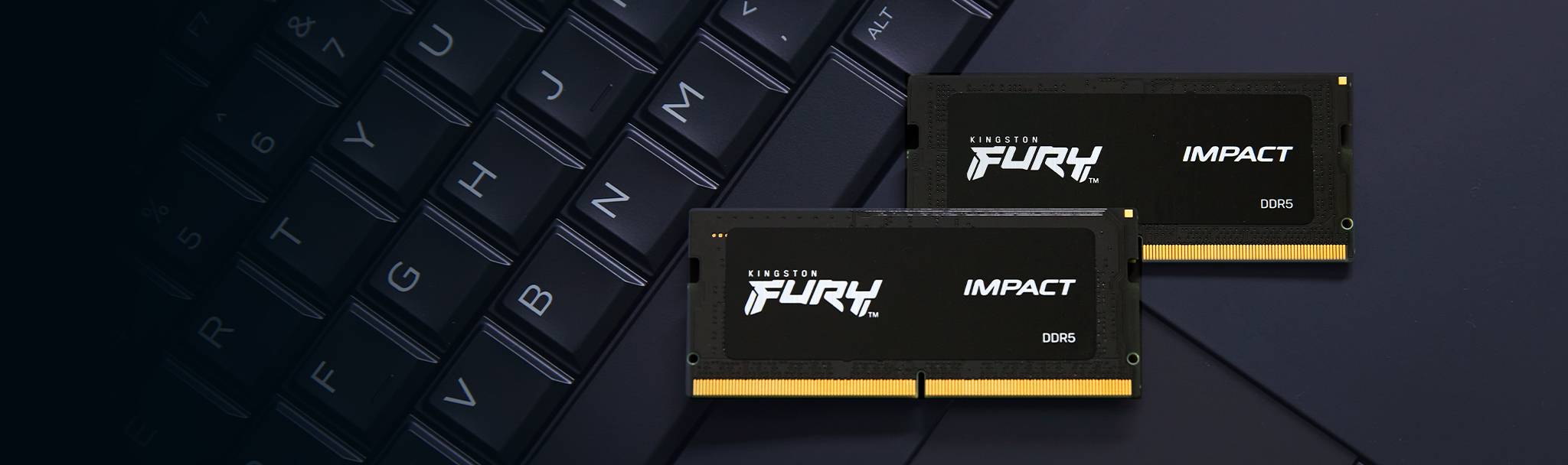 Rca Informatique - image du produit : 16GB DDR5-6400MT/S CL38 SODIMM FURY IMPACT XMP