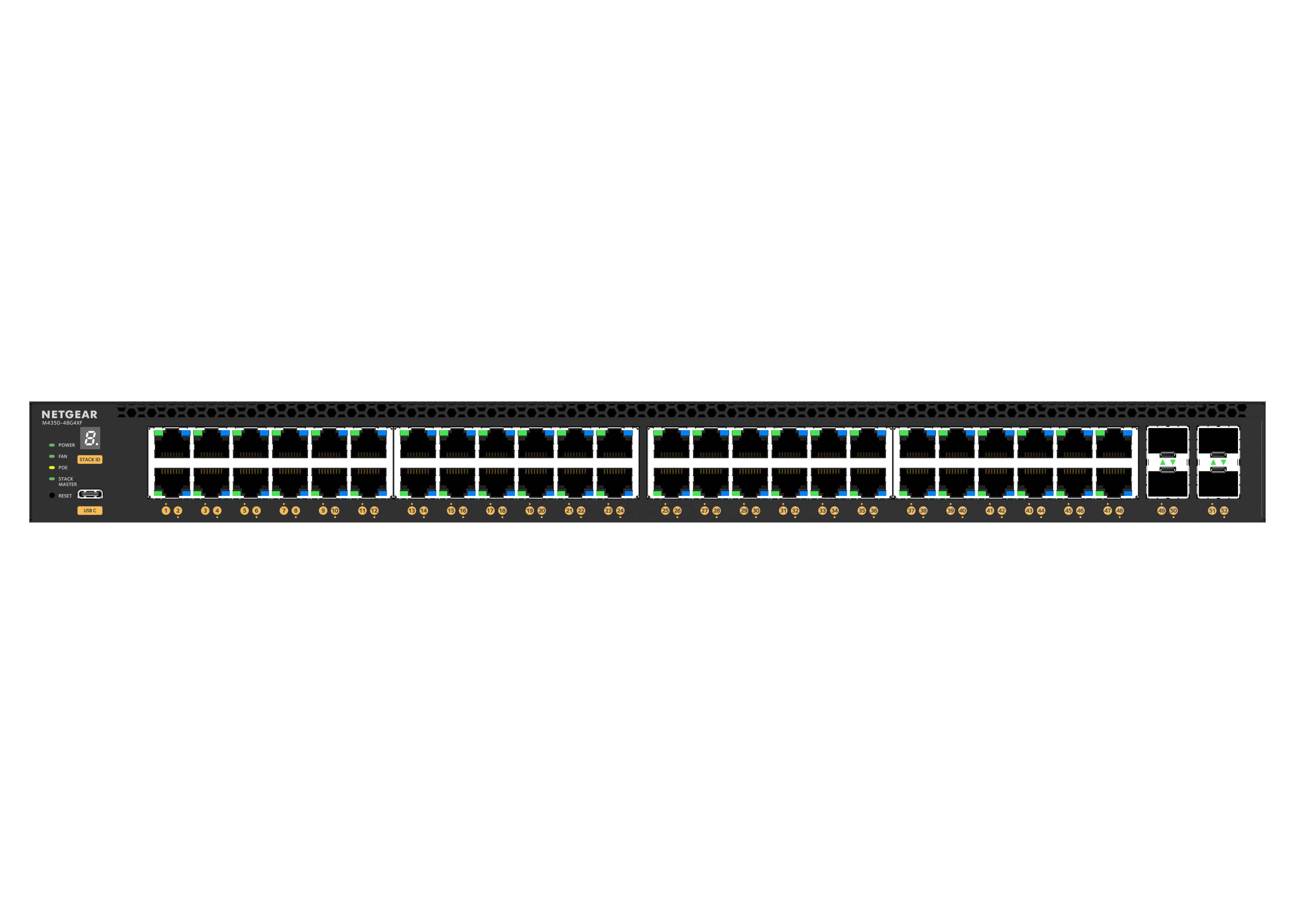 Rca Informatique - image du produit : 52PT M4350-48G4XF MANAGED SWITCH