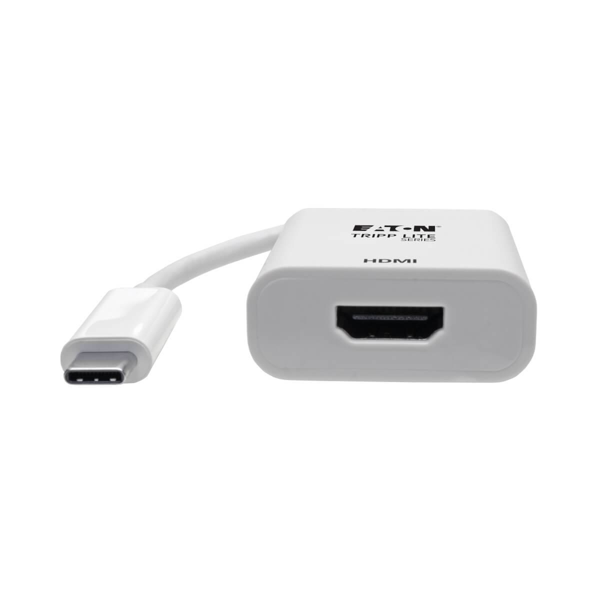 Rca Informatique - image du produit : USB-C TO HDMI ADAPTER (M/F) 4K 60 HZ HDCP 2.2 WHITE