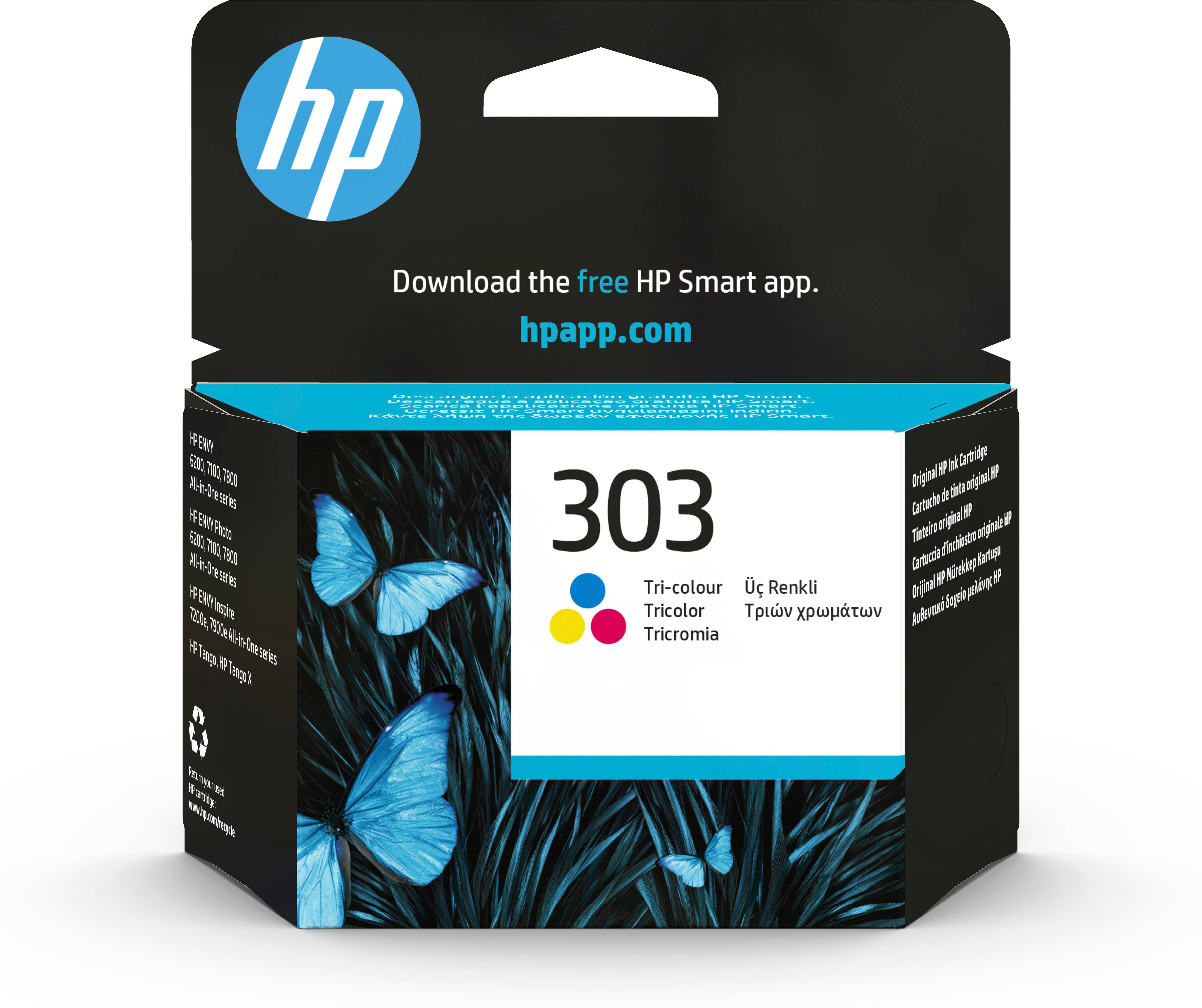 Rca Informatique - image du produit : ORIGINAL HP 303 TRI-COLOUR INK CARTRIDGE