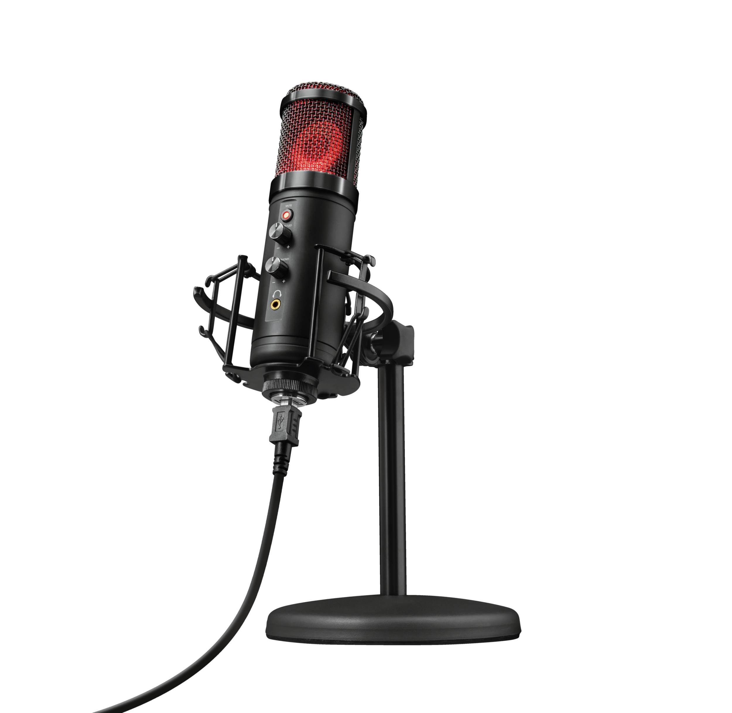 Rca Informatique - image du produit : GXT256 EXXO STREAMING MICROPHONE BQ 8