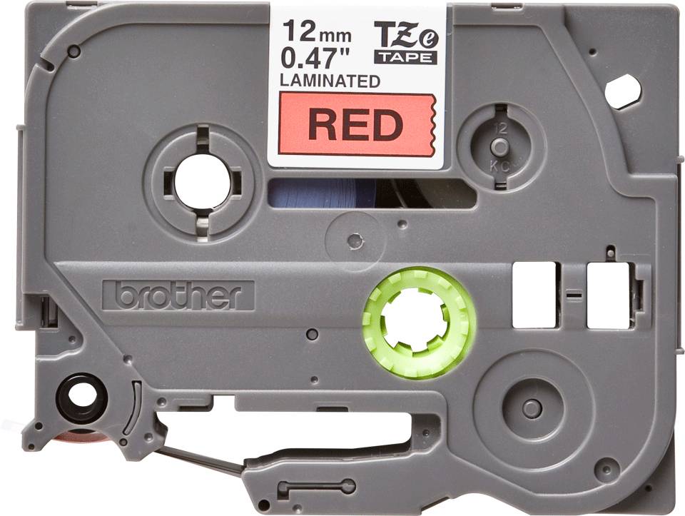 Rca Informatique - image du produit : TZE-431 LAMINATED TAPE 12MM 8M NOIR/ROUGE