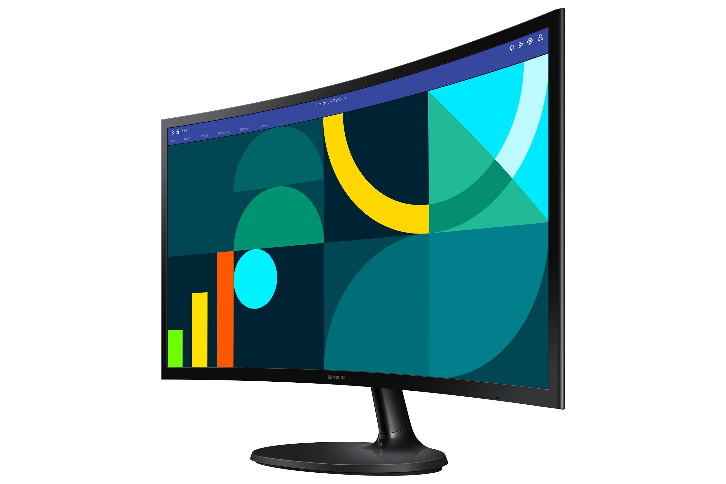 Rca Informatique - image du produit : S24D364GAU 24IN 1800R FHD 1920X1080 100HZ VA 4MS 1800R 250