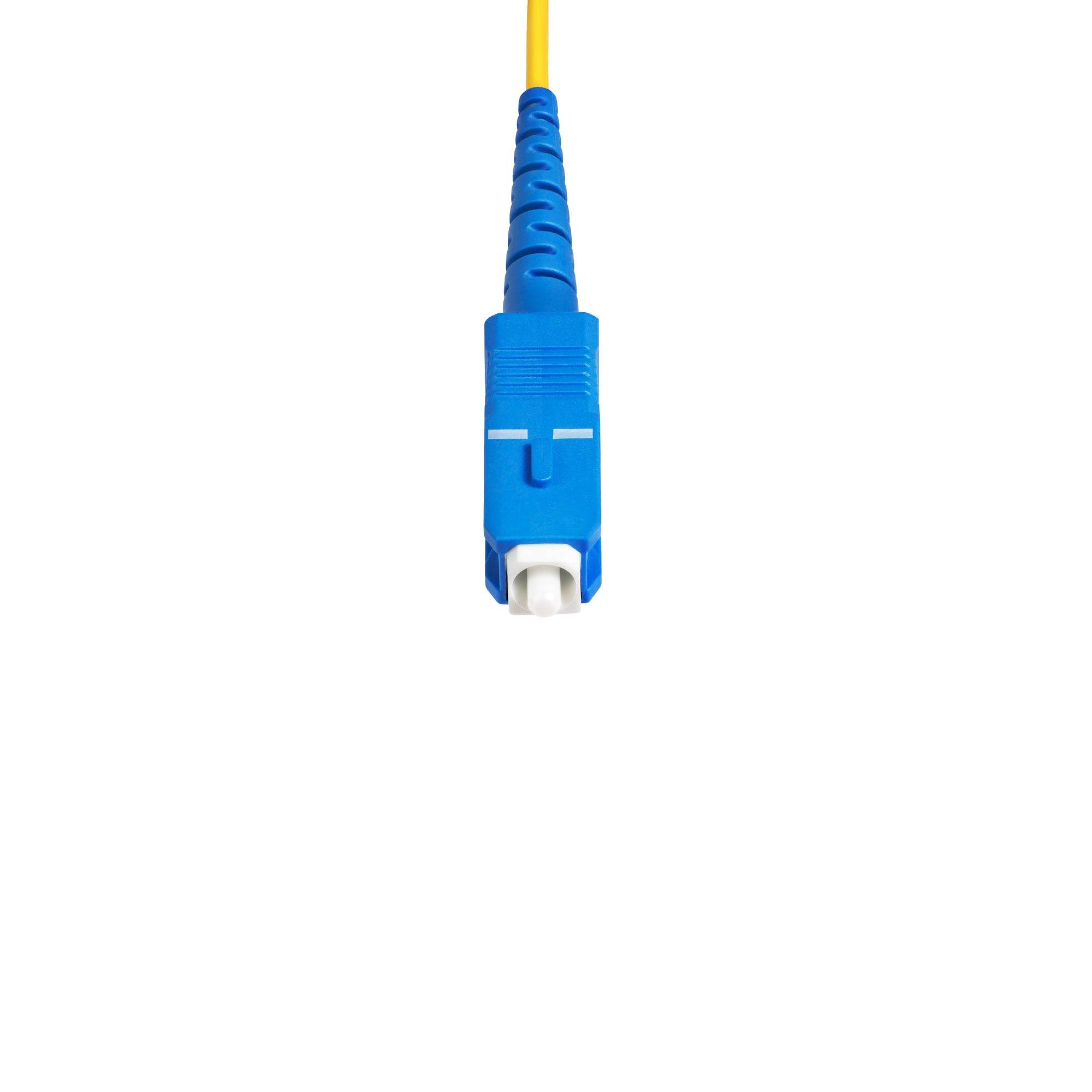 Rca Informatique - image du produit : SC/SC SINGLE MODE FIBER CABLE OS2/UPC/SIMPLEX/LSZH