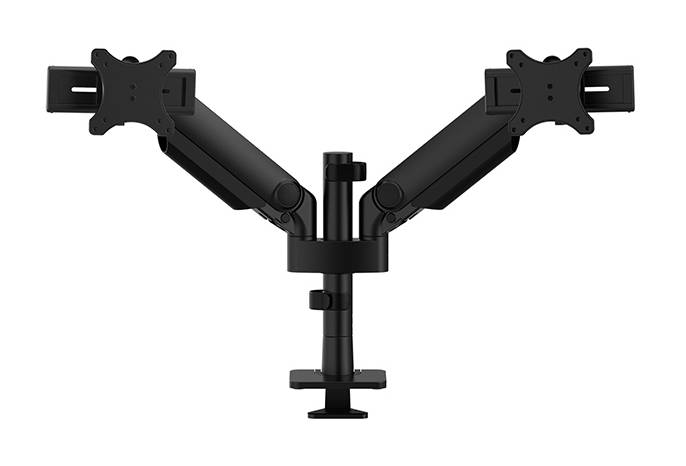 Rca Informatique - image du produit : NEXT ONE SL DESK MOUNT DOUBLE DISPLAY SLIDING VESA BLACK