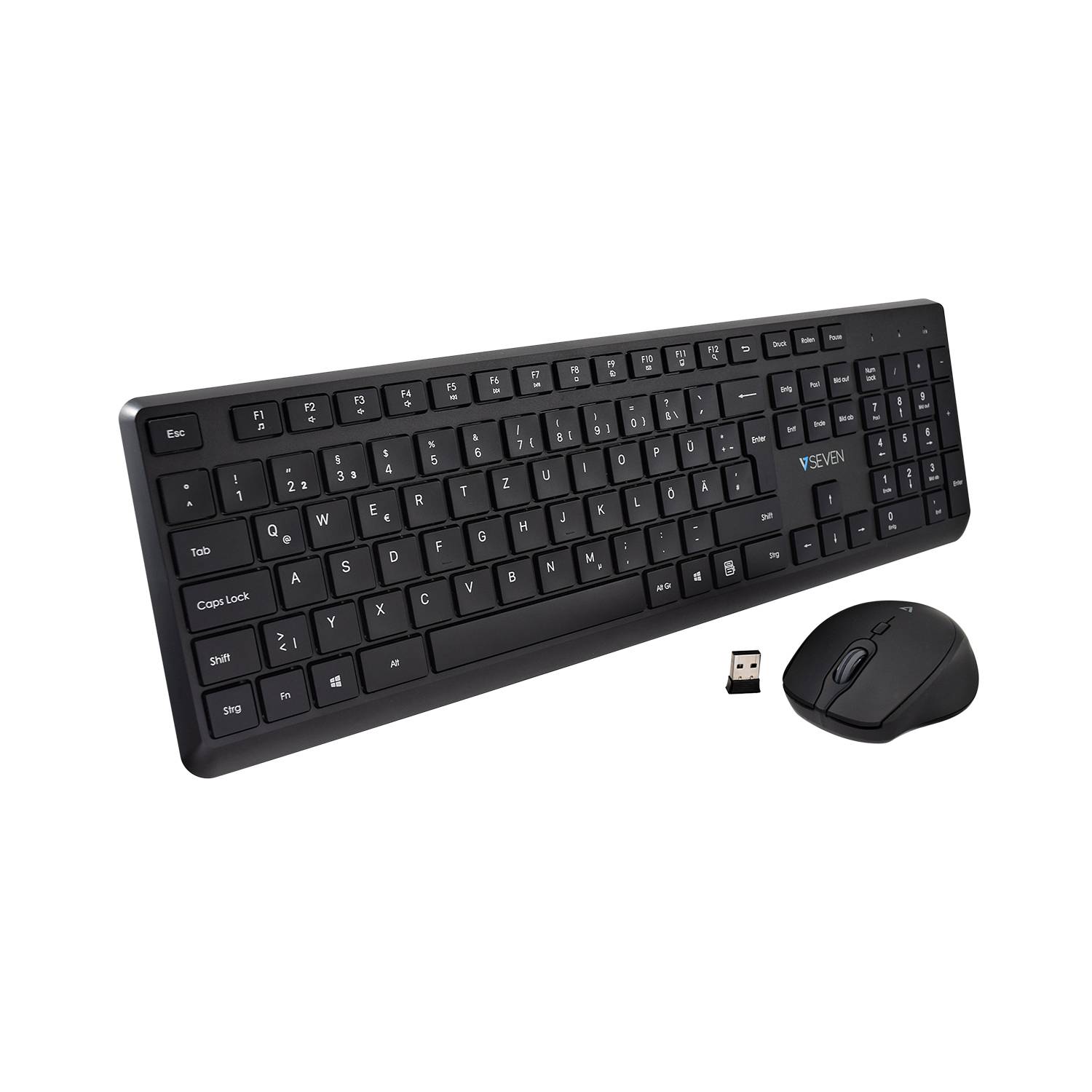 Rca Informatique - image du produit : PRO WIRELESS KEYBOARD MOUSE DE QWERTZ GERMAN LASERED KEYCAP