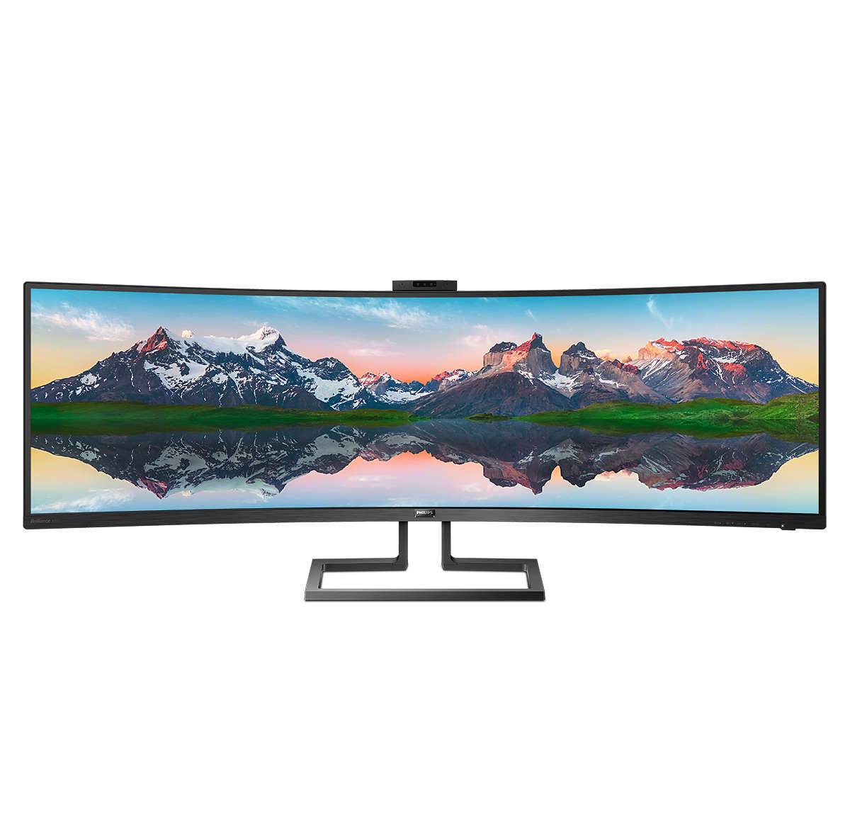 Rca Informatique - image du produit : 499P9H/00 48.8IN CURV VA 5K 450CD/2HDMI/DP/USB-C/4USB/HAS