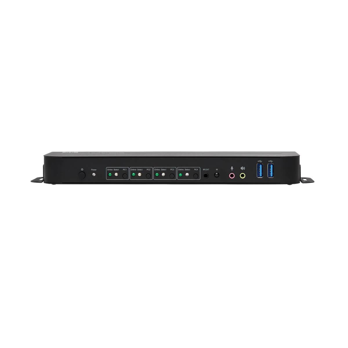 Rca Informatique - image du produit : 4PT HDMI/USB KVM SWITCH 4K 60HZ HDR HDCP 2.2 IR USB SHARING