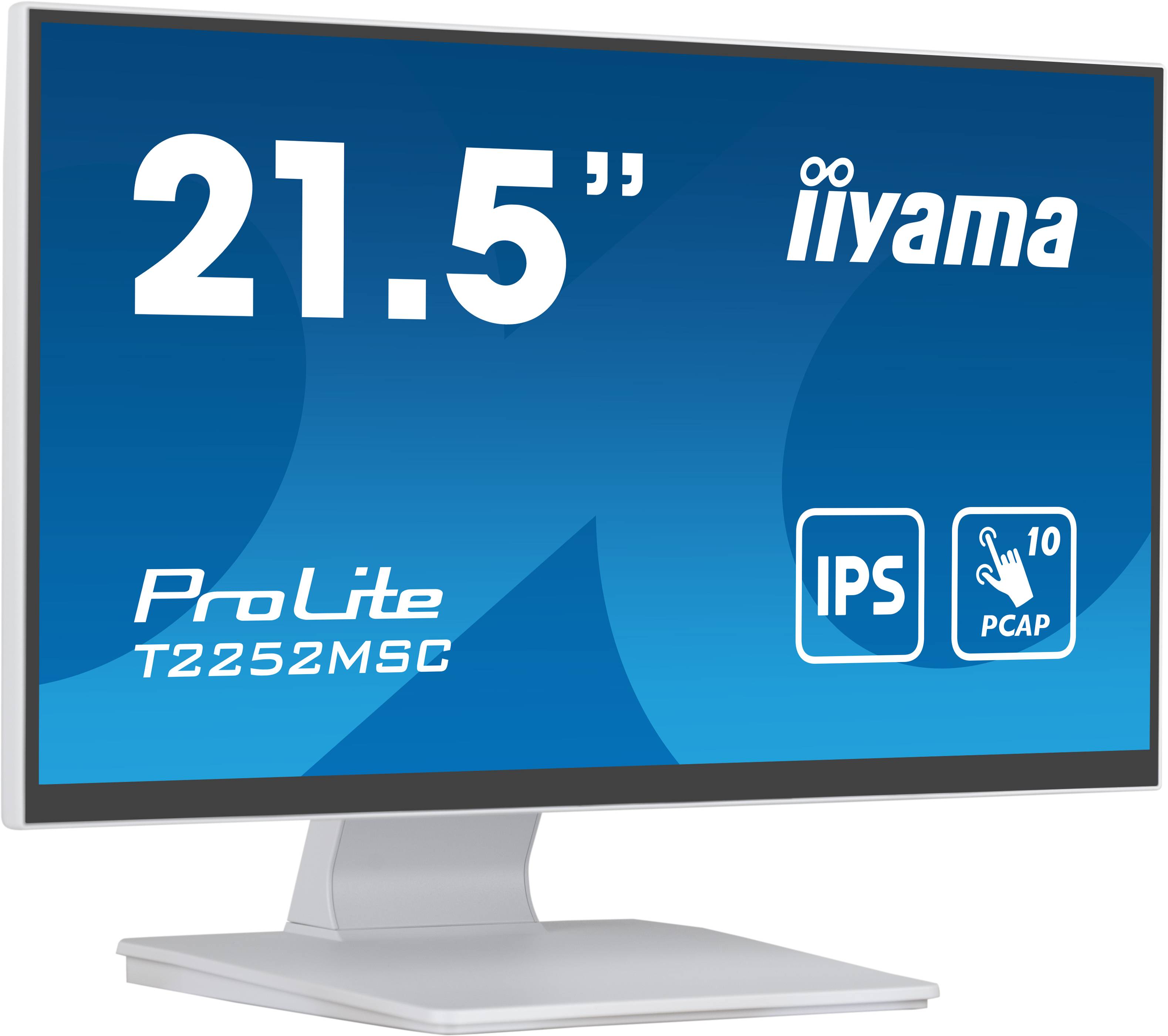 Rca Informatique - image du produit : T2252MSC-W2 21.5IN CAPACI TOUCH IPS FHD/250CD/5MS/HDMI/DP/WHITE