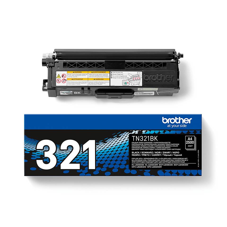 Rca Informatique - image du produit : TN-321BK TONER CARTRIDGE BLACK F/ HL-L8250CDN 2500PGS