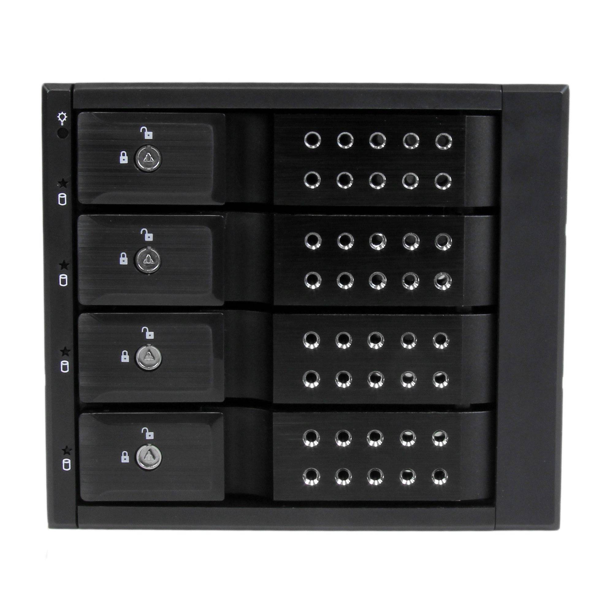 Rca Informatique - image du produit : RACK AMOVIBLE / BACKPLANE 4X HDD SAS II / SATA III DE 35