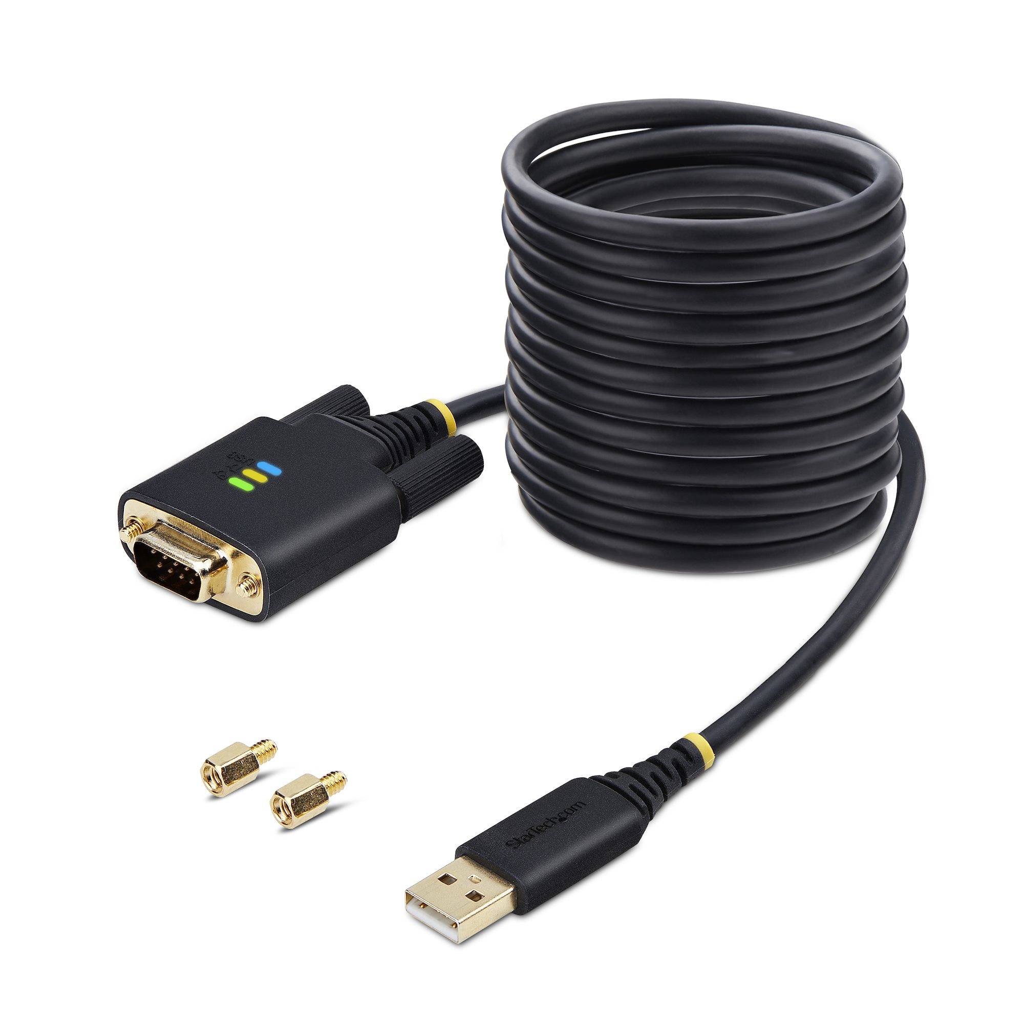 Rca Informatique - image du produit : 10FT USB TO SERIAL CABLE USB TO DB9 RS232 ADAPTER