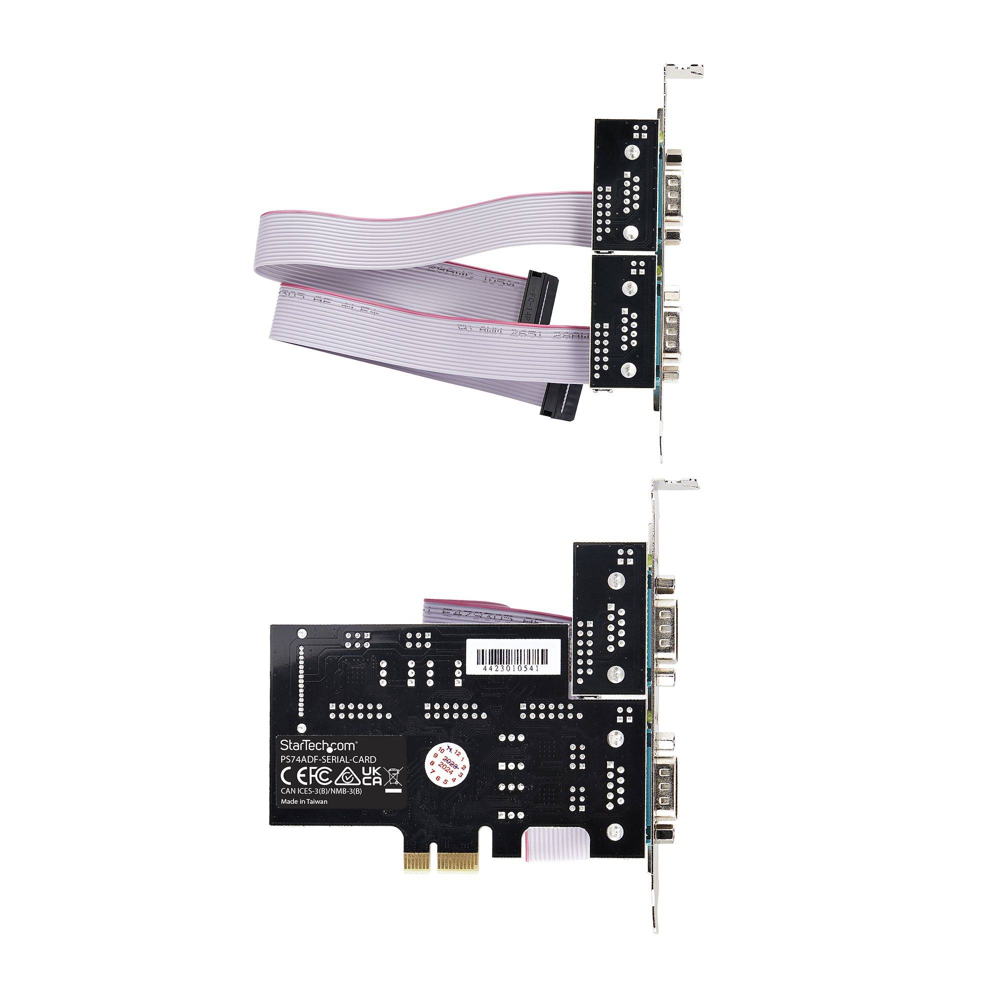 Rca Informatique - image du produit : CARTE SERIE PCIE A 4 PORTS CA RTE 4 PORTS RS232/RS422/RS485