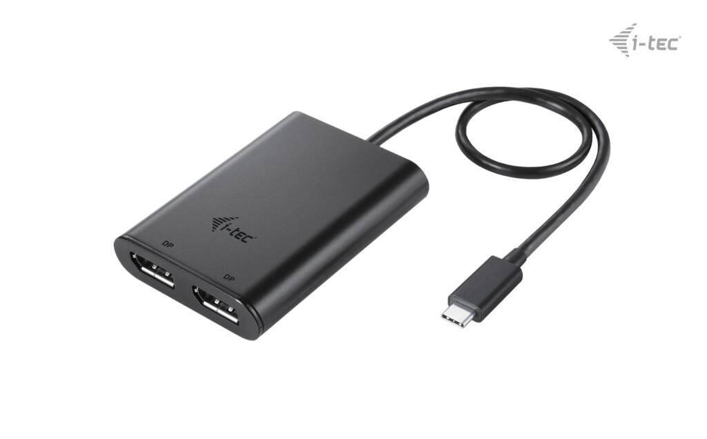 Rca Informatique - image du produit : USB-C DUAL 4K/60HZ (SINGLE 8K/30HZ) DP VIDEO ADAPTER