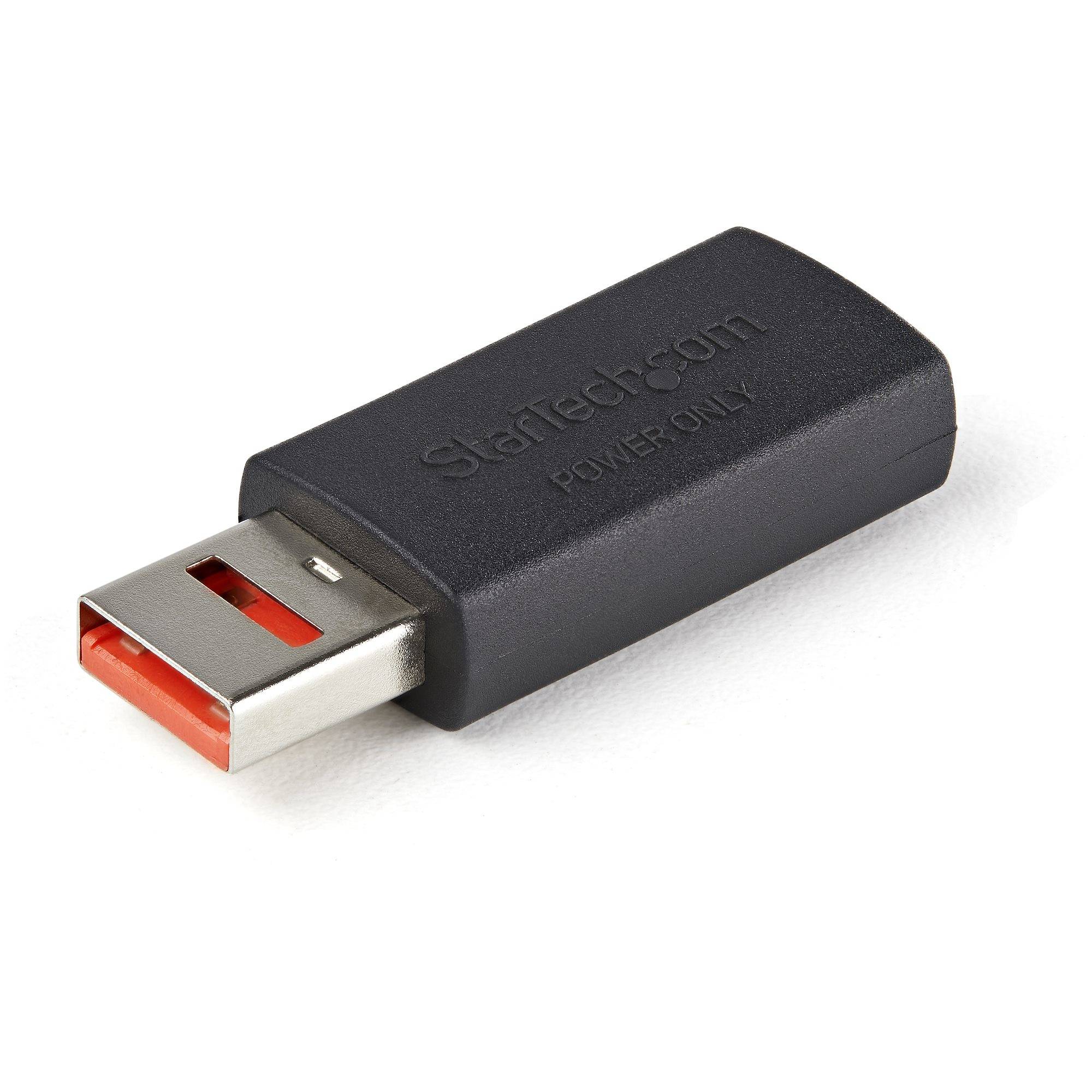 Rca Informatique - image du produit : SECURE CHARGE USB DATA BLOCKER- USB-A M/F POWER-ONLY ADAPTER
