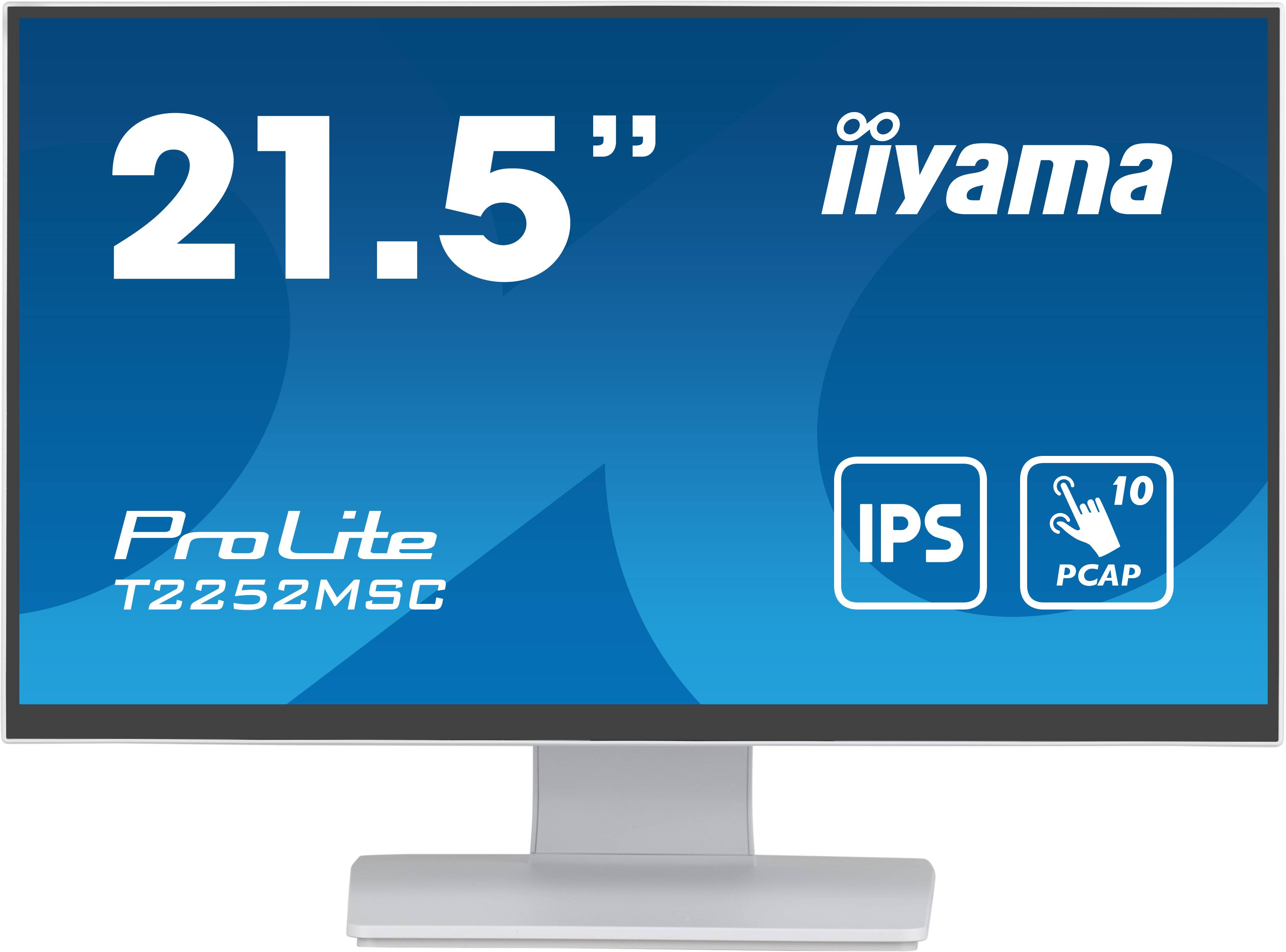 Rca Informatique - Image du produit : T2252MSC-W2 21.5IN CAPACI TOUCH IPS FHD/250CD/5MS/HDMI/DP/WHITE