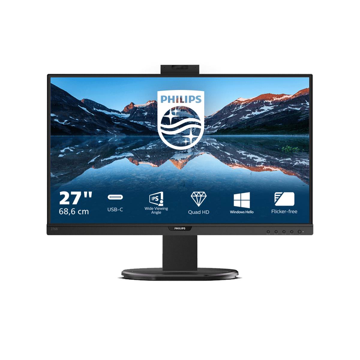 Rca Informatique - Image du produit : MONITOR 27IN 16:9 UFHD IPS HDMI DP USB-C 2WX2 150MM