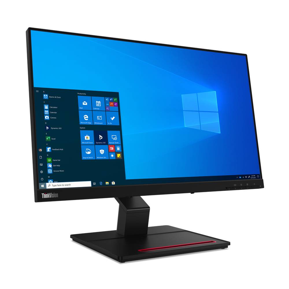 Rca Informatique - image du produit : THINKVISION T24T20 LED 23.8IN 16:9  1920X1080 VGA + HDMI