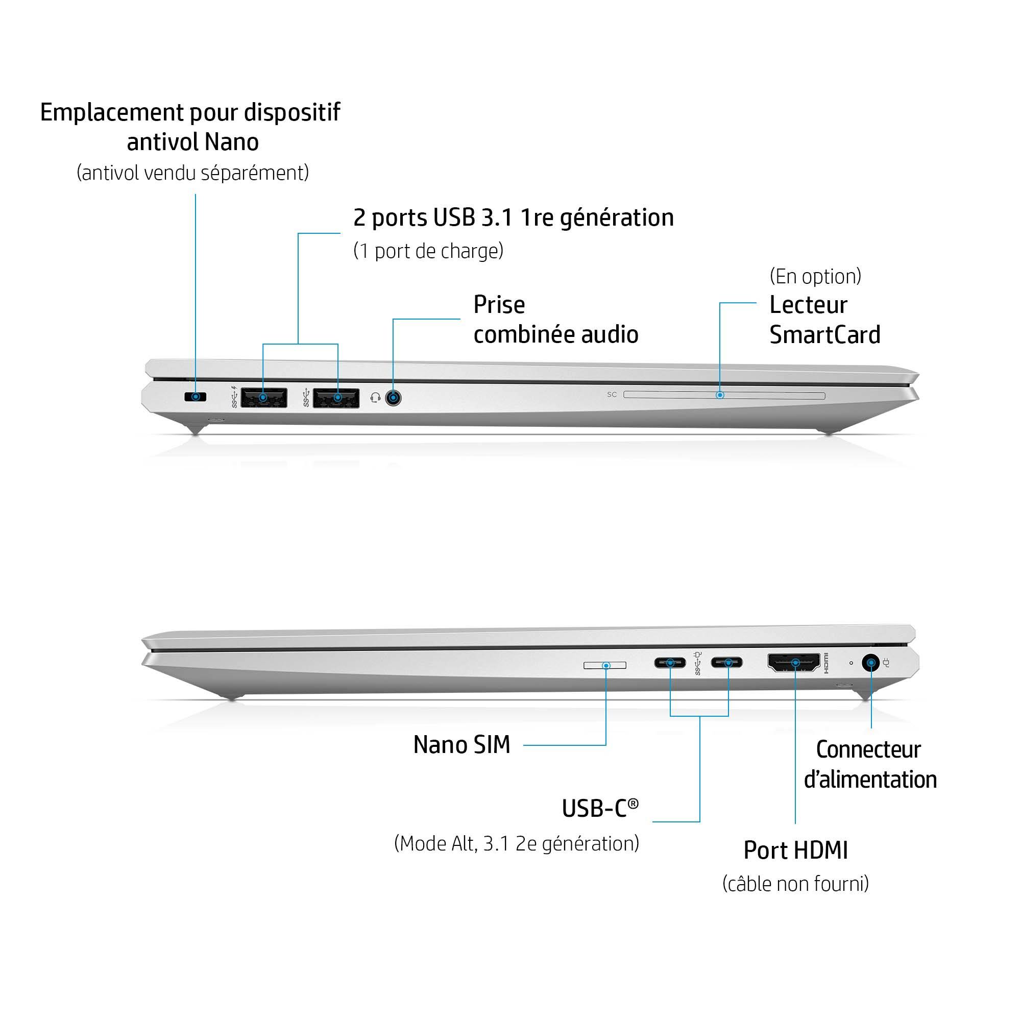 Rca Informatique - image du produit : ELITEBOOK 845 RYZEN 7 PRO 5850U 512GB 16GB NOOD 14IN W10P