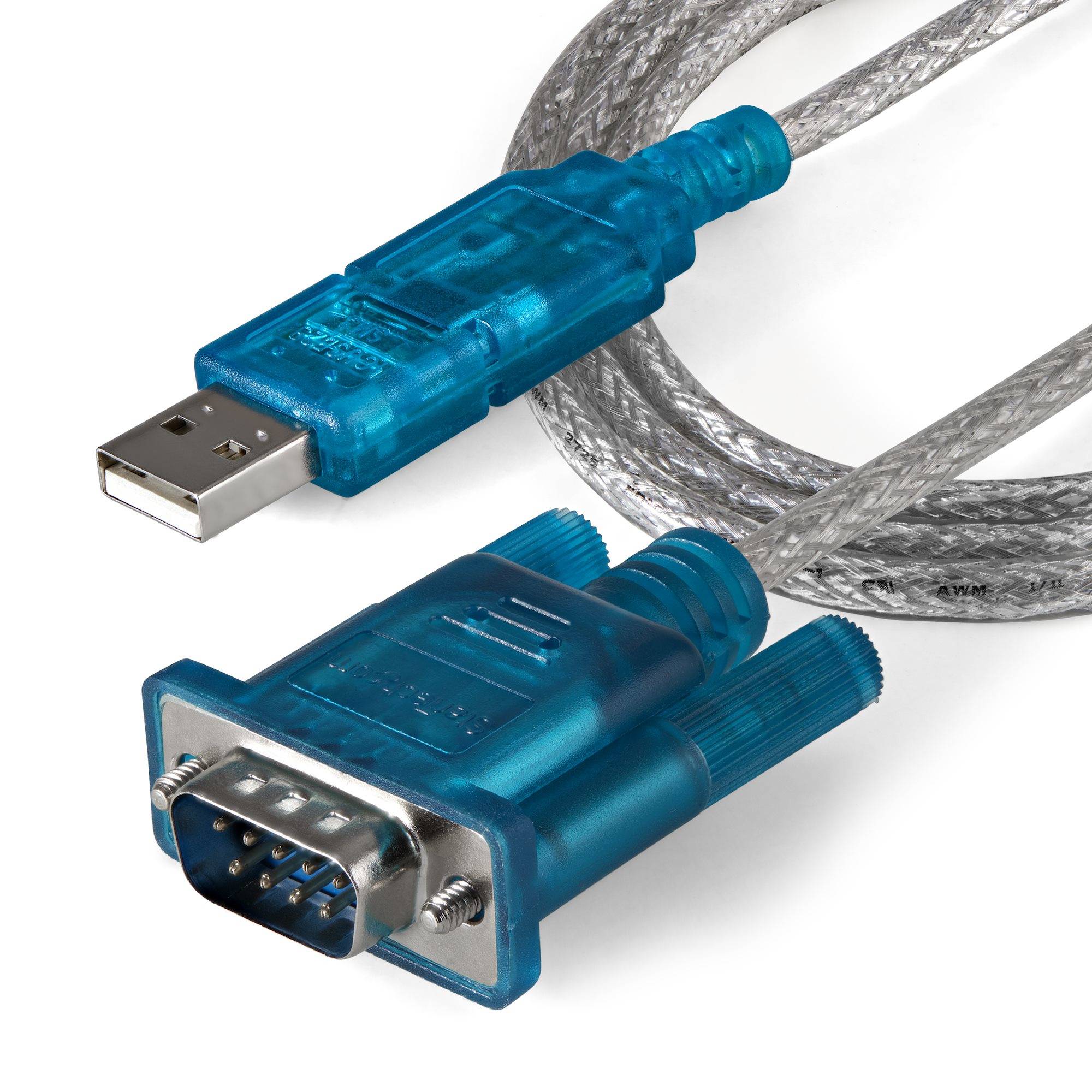 Rca Informatique - image du produit : USB TO SERIAL ADAPTER CABLE USB TO RS232 DB9 M/M