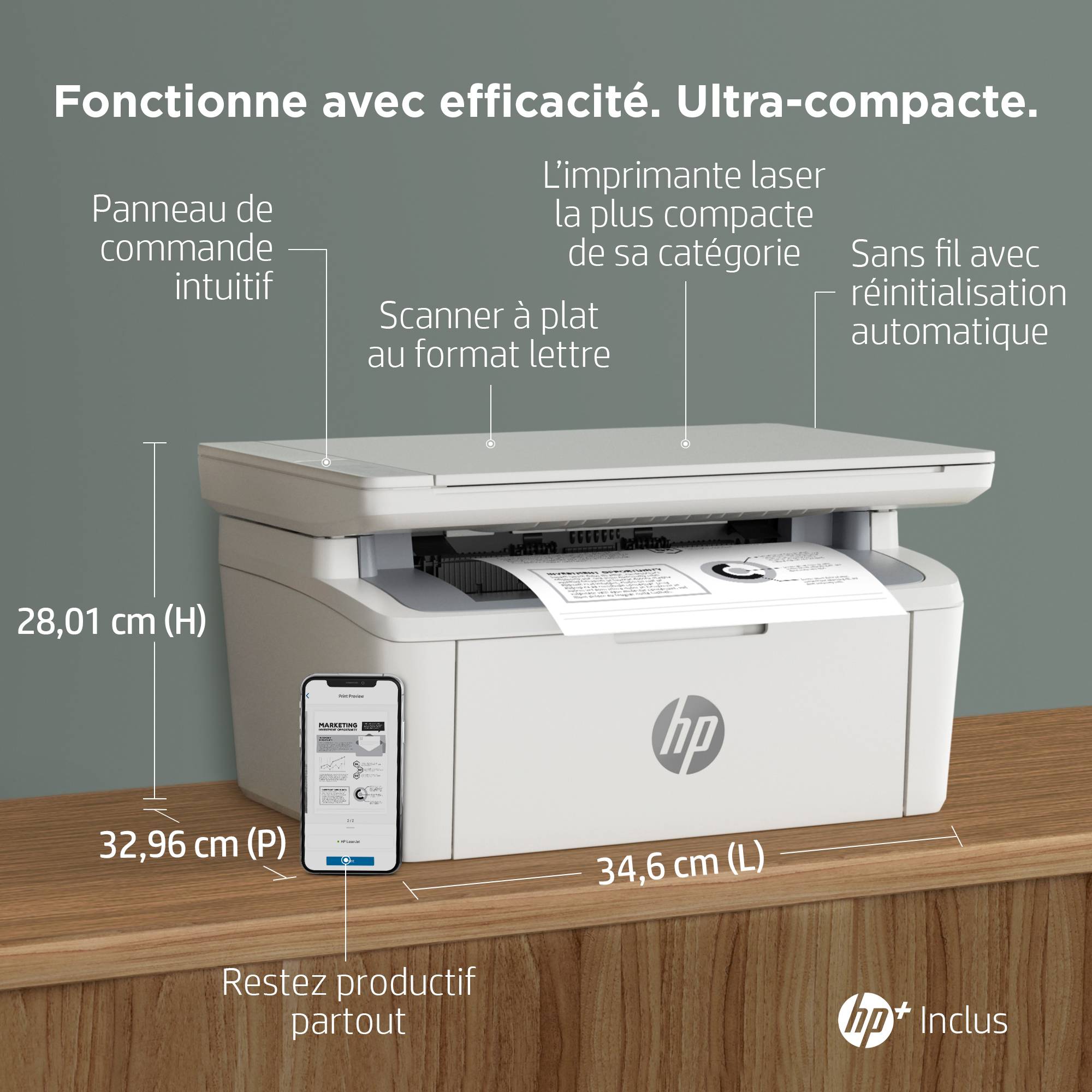 Rca Informatique - image du produit : LASERJET MFP M140W PRINTER 600DPI 20PPM 64MB PRNT/CPY/SCN