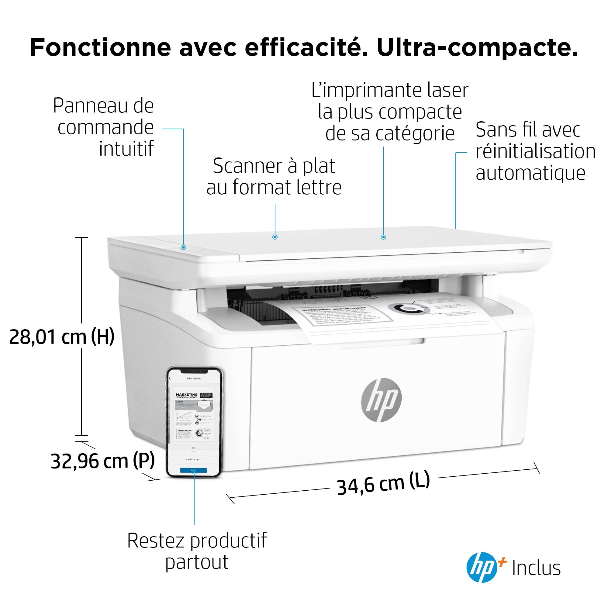 Rca Informatique - image du produit : LASERJET MFP M140W PRINTER 600DPI 20PPM 64MB PRNT/CPY/SCN