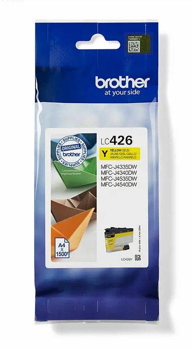 Rca Informatique - Image du produit : LC426Y HIGH YIELD YELLOW INK CARTRIDGE - SINGLE PACK. PRINTS