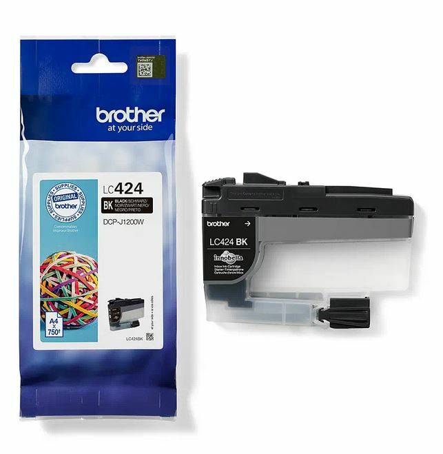 Rca Informatique - image du produit : LC424BK BLACK INK CARTRIDGE - SINGLE PACK. PRINTS ABOUT 750 PA