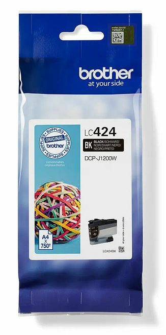 Rca Informatique - Image du produit : LC424BK BLACK INK CARTRIDGE - SINGLE PACK. PRINTS ABOUT 750 PA