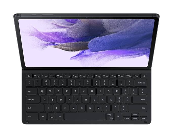 Rca Informatique - image du produit : TAB S7+ / TAB S7FE BLACK BOOKCOVER KEYBOARD