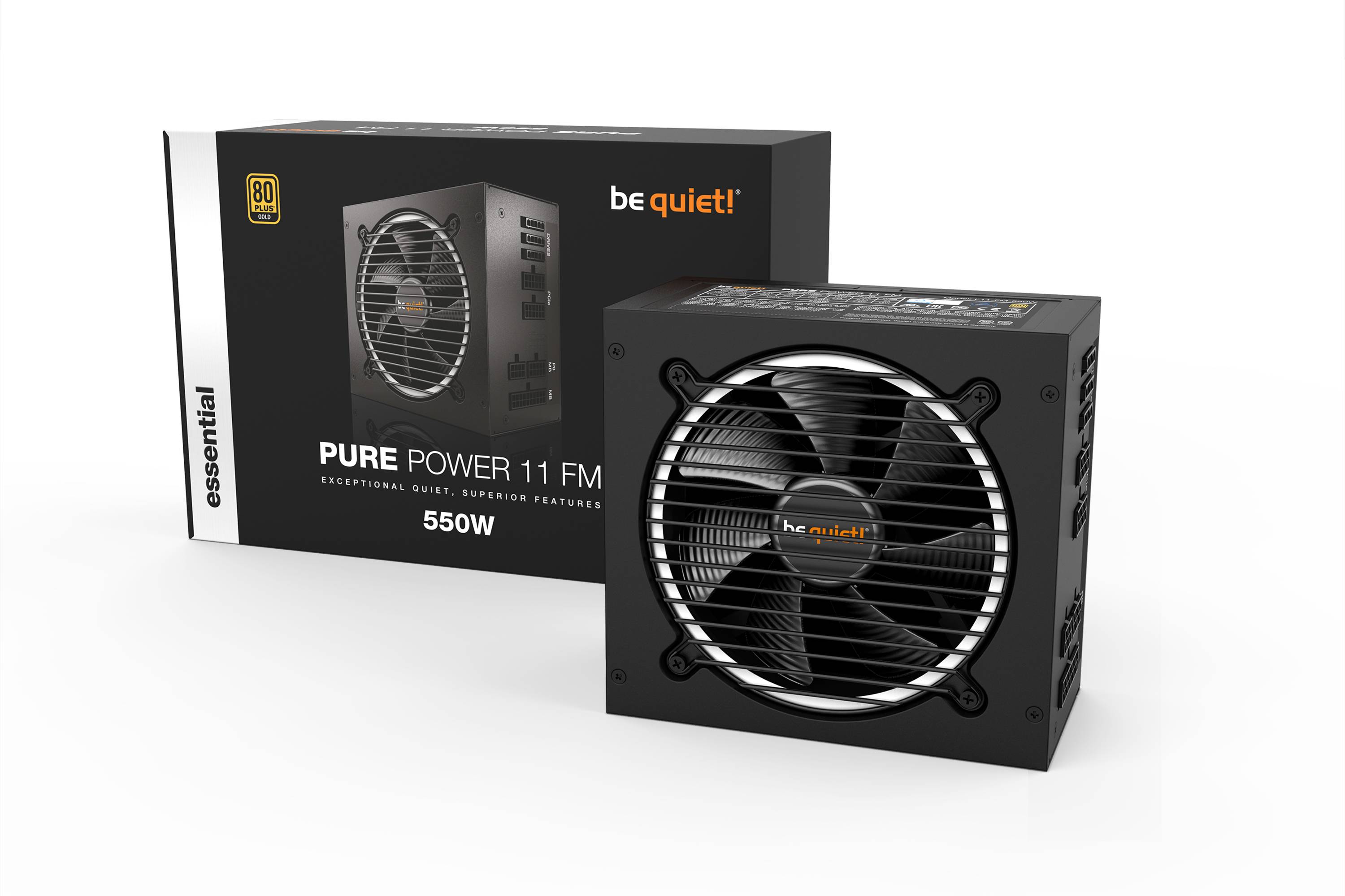 Rca Informatique - image du produit : PURE POWER 11 FM 550W 80PLUS GOLD POWER SUPPLY EN